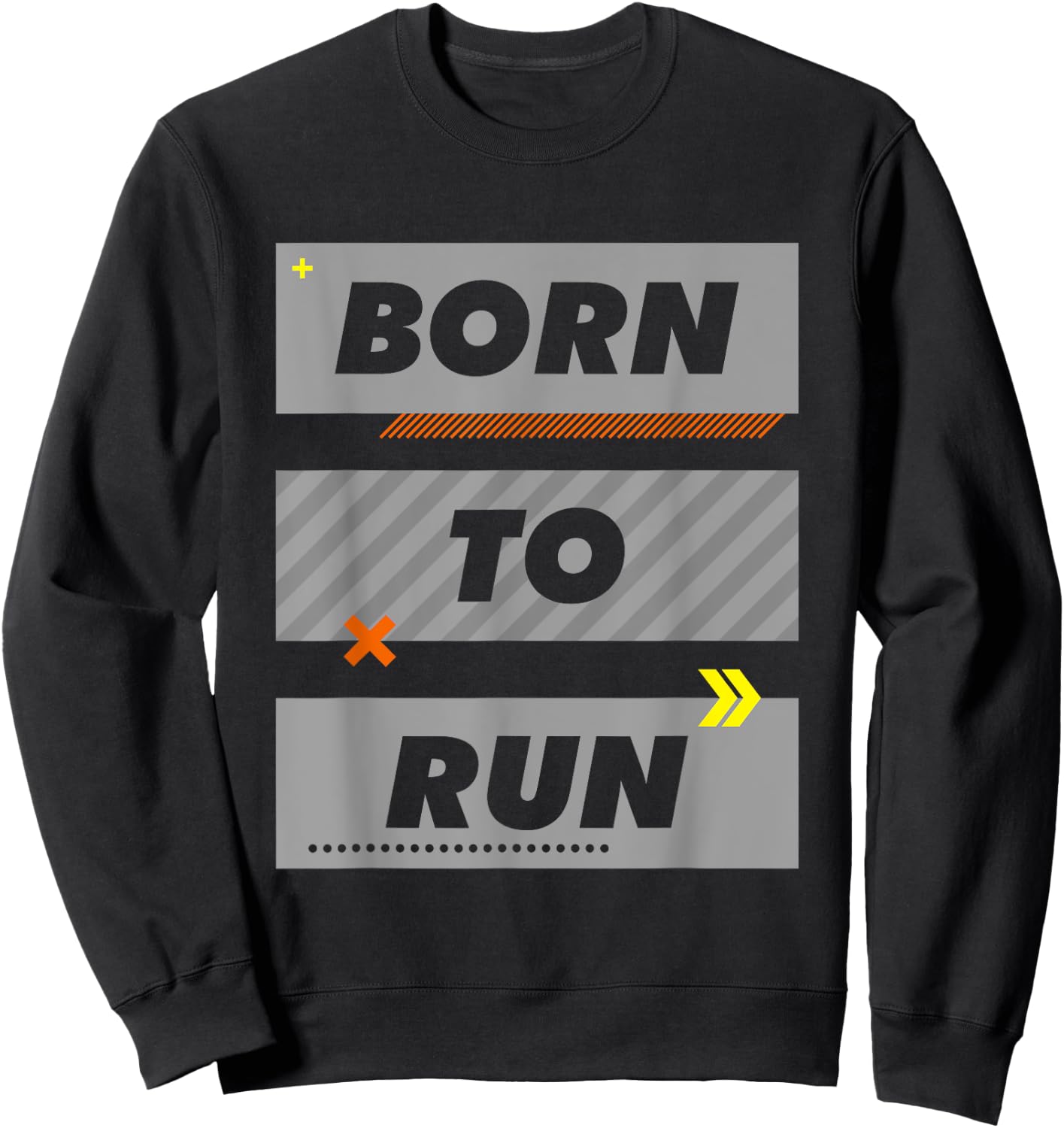 Born to run Sweatshirt - Sweatshirt | Black