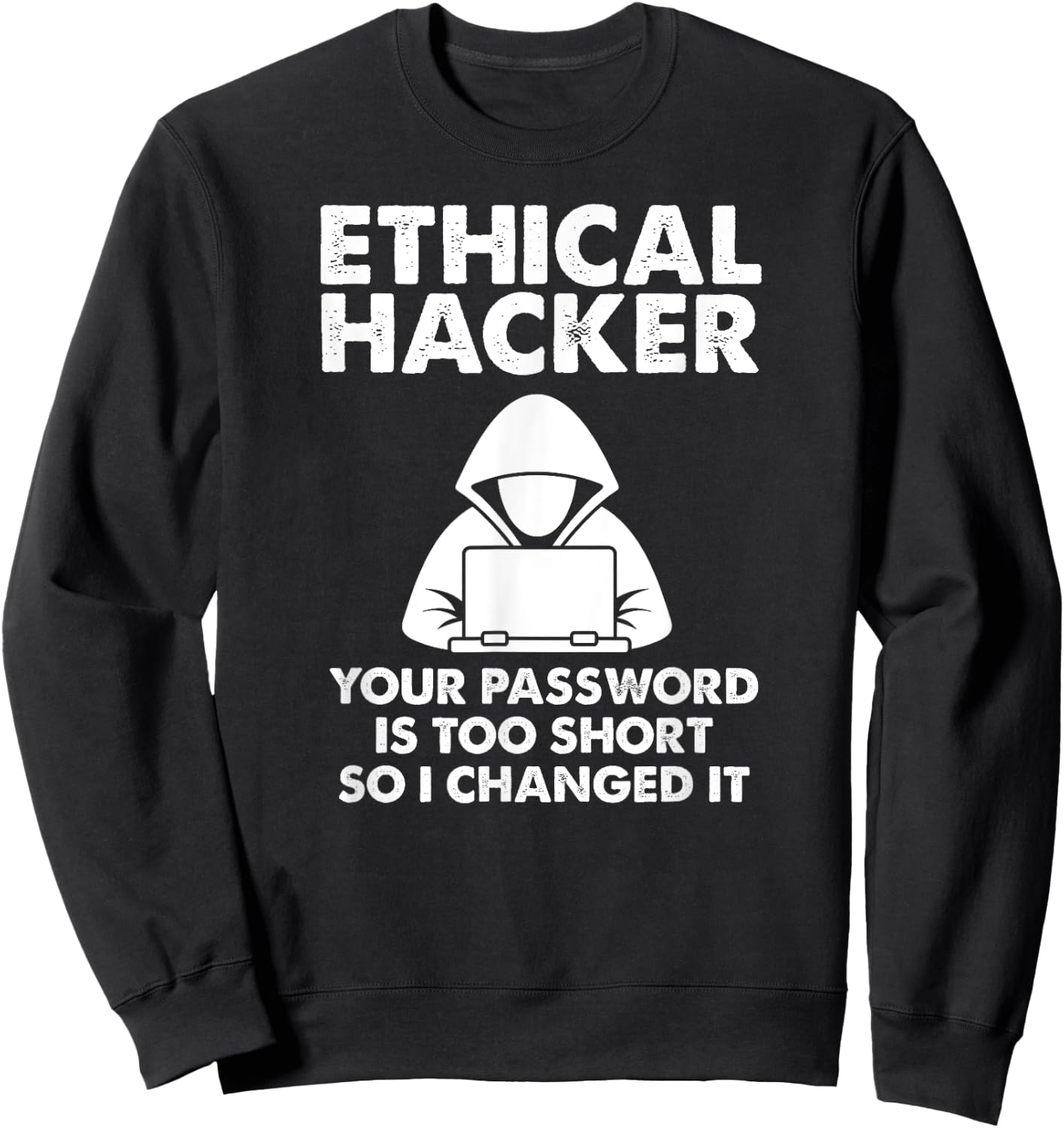 Funny Hacker Art Women Hacking Lover Computer Nerd Sweatshirt - Sweatshirt | Black