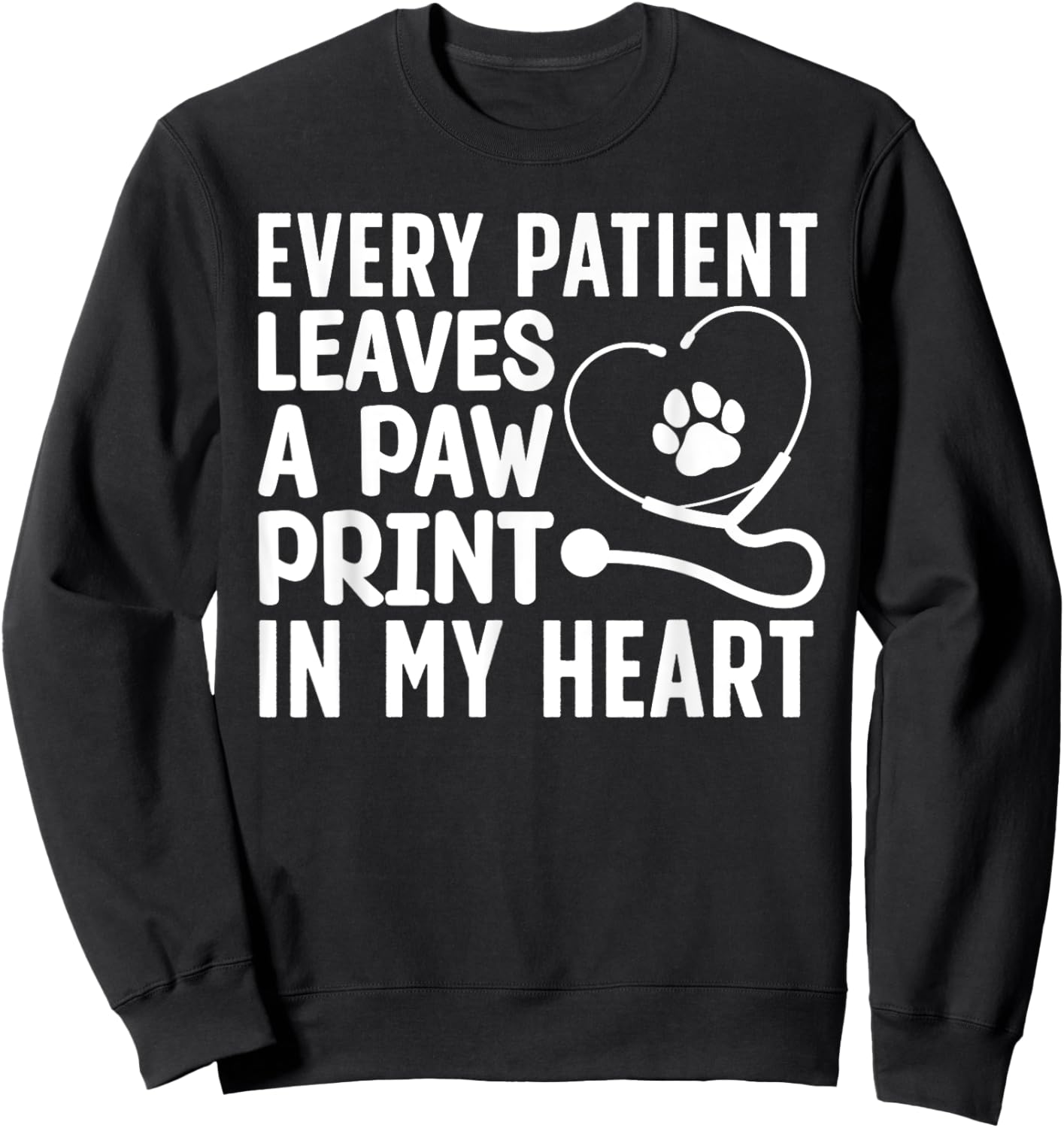 Funny Veterinarian Art Women Pet Veterinary Lovers Sweatshirt - Sweatshirt | Black