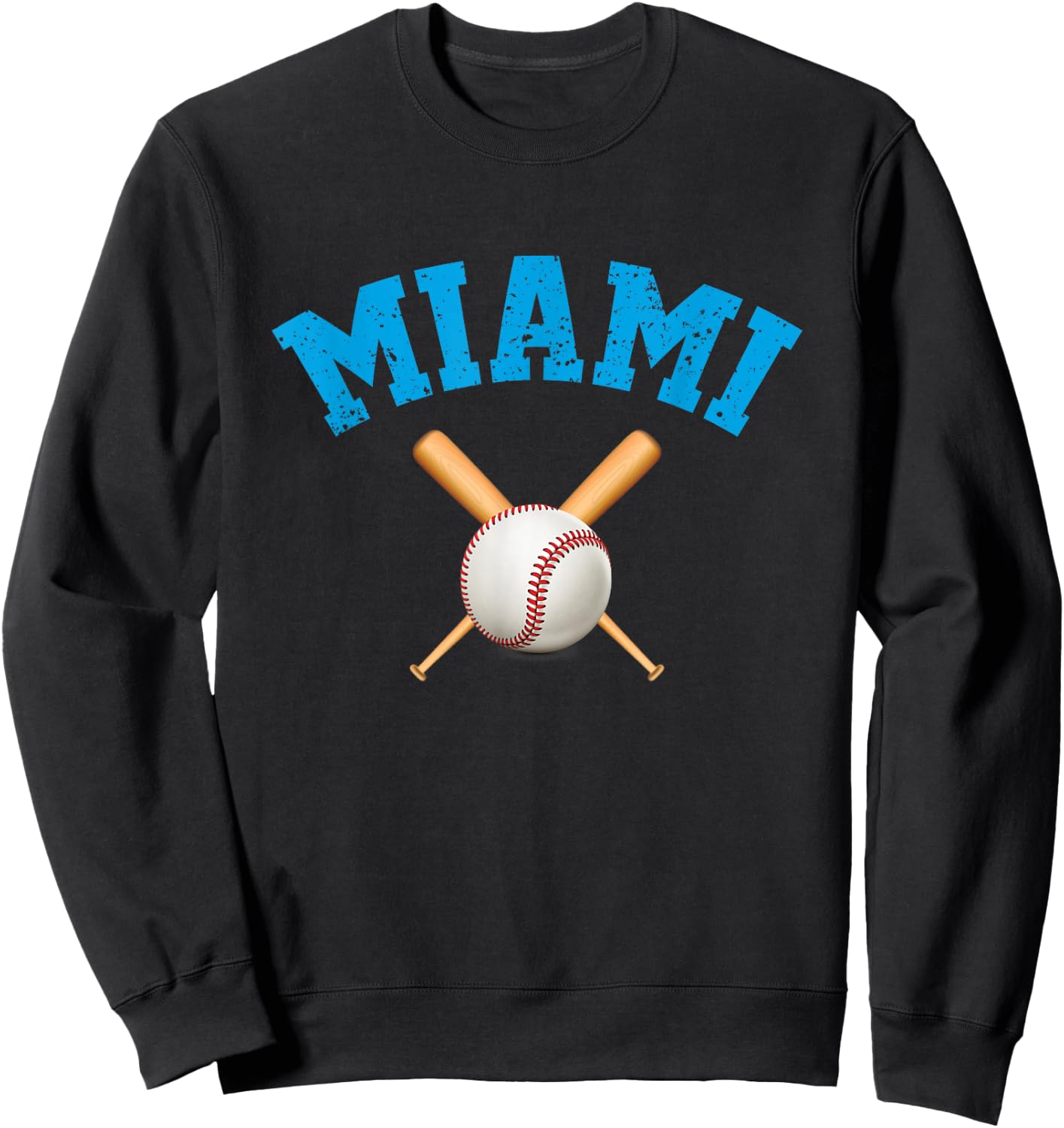Miami Baseball Sweatshirt - Sweatshirt | Black