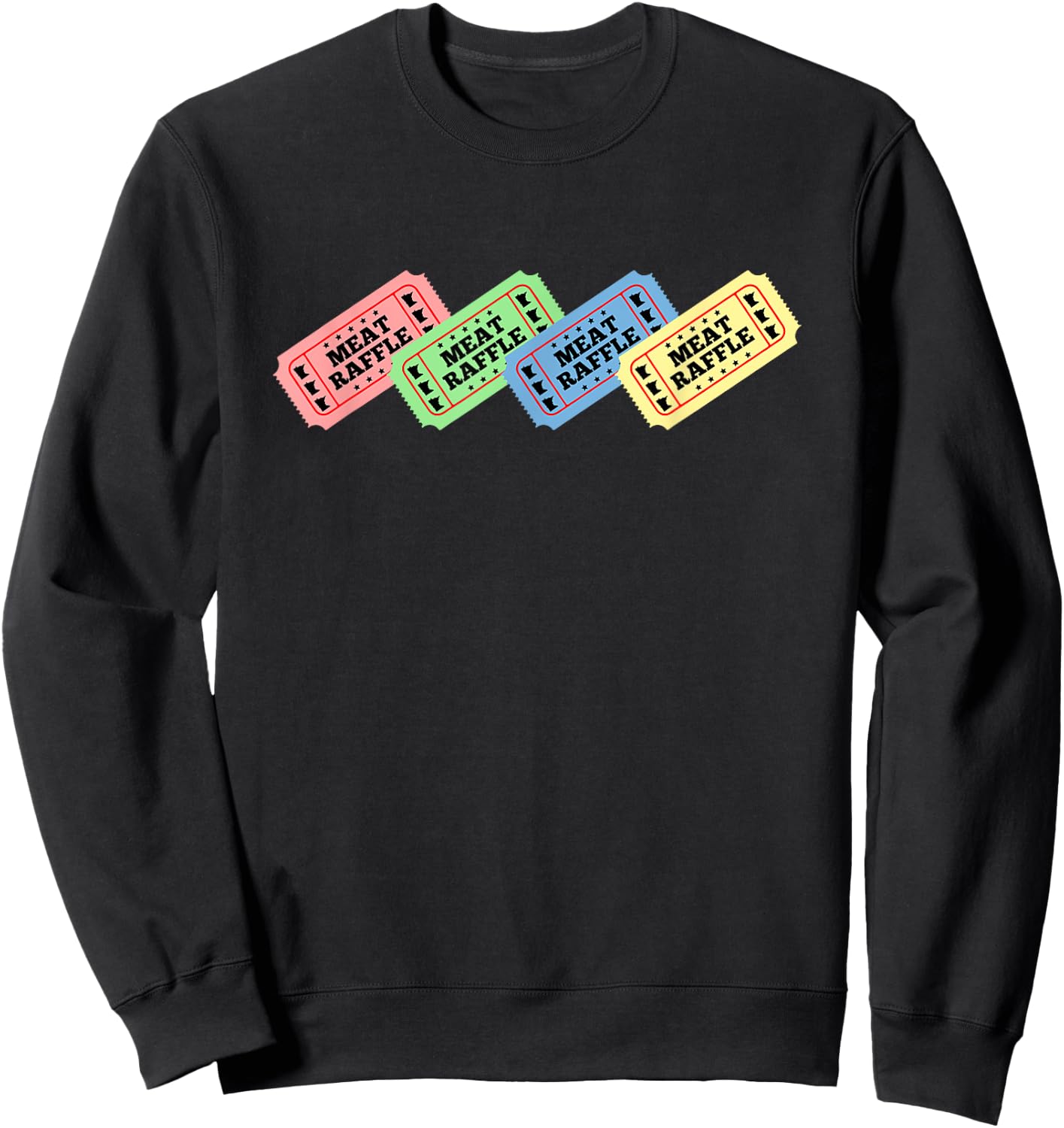 Meat Raffle Ticket Minnesota Sweatshirt - Sweatshirt | Black