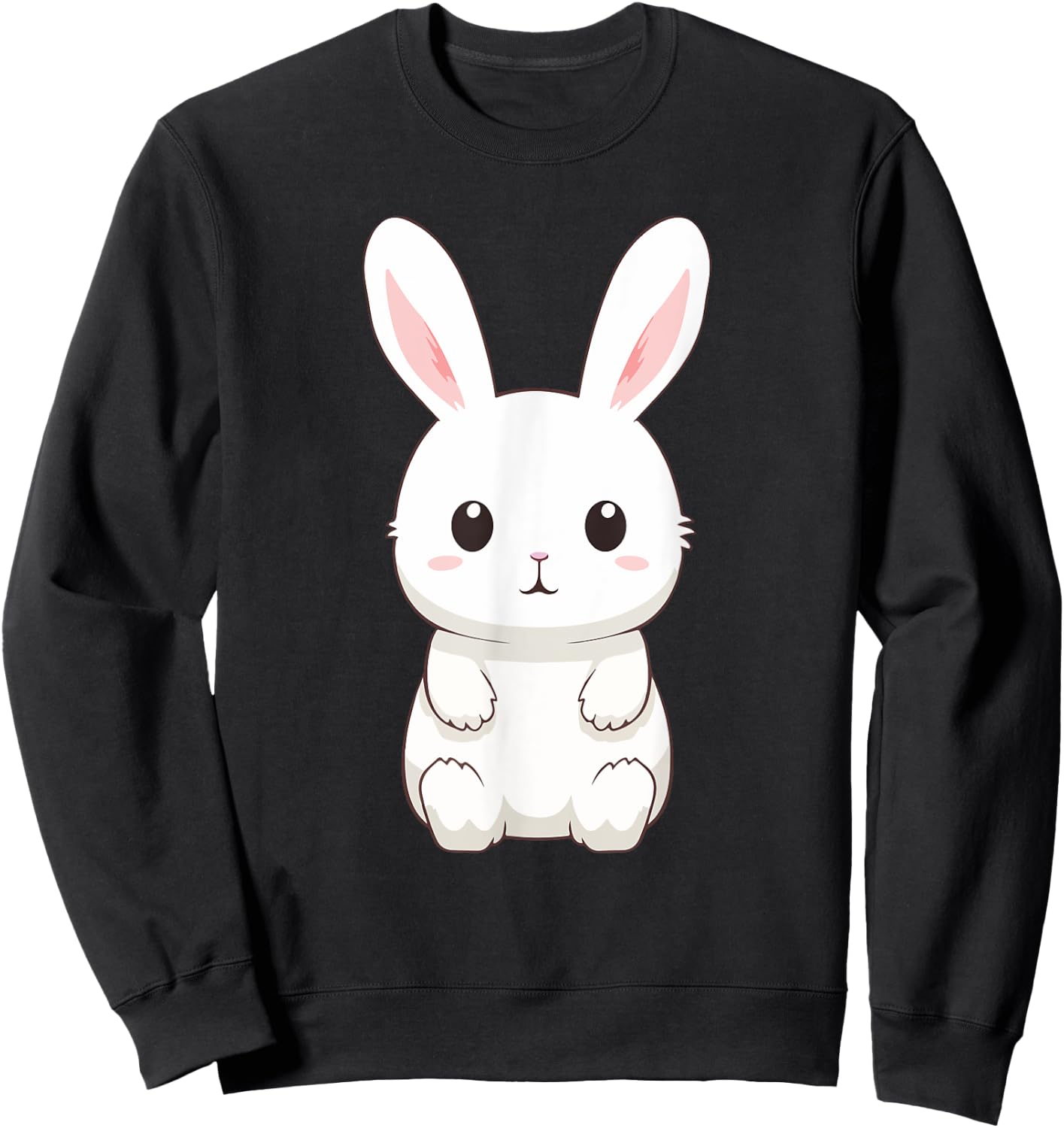 Kawaii Bunny Sweatshirt - Sweatshirt | Black