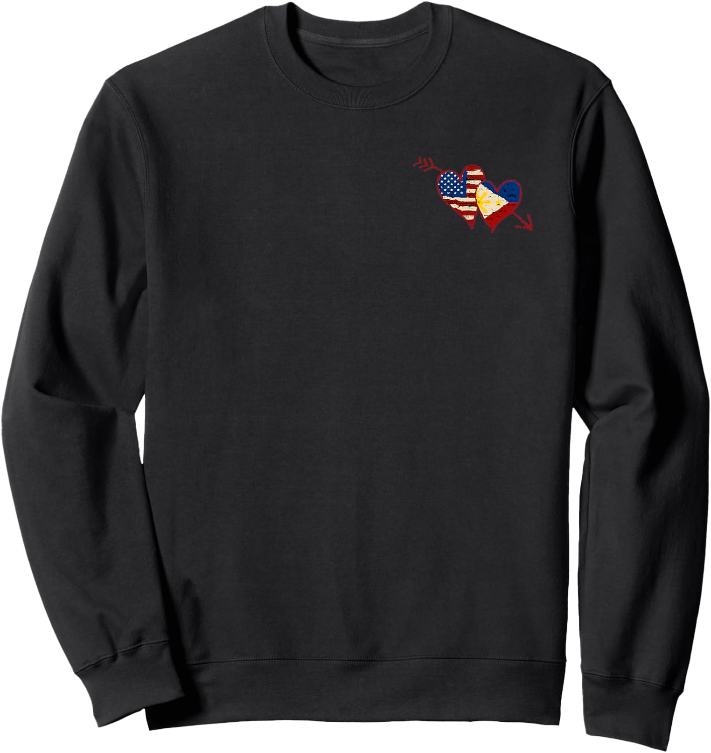 Mahal Kita I Love my Filipina Wife Pilipinas Pinay Asawa 4 Sweatshirt - Sweatshirt | Black