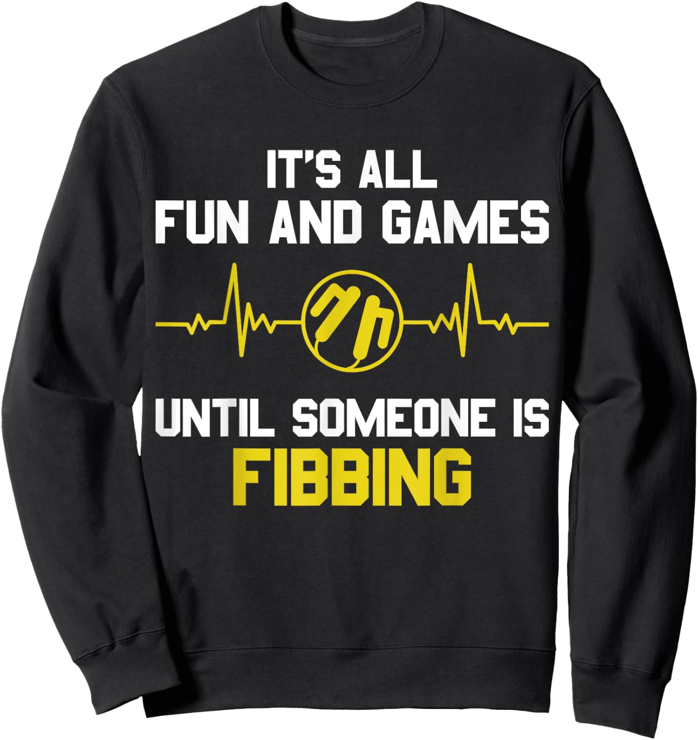 Cardiac Nurse Fibbin Funny Cardiology Nurse CVICU Sweatshirt - Sweatshirt | Black