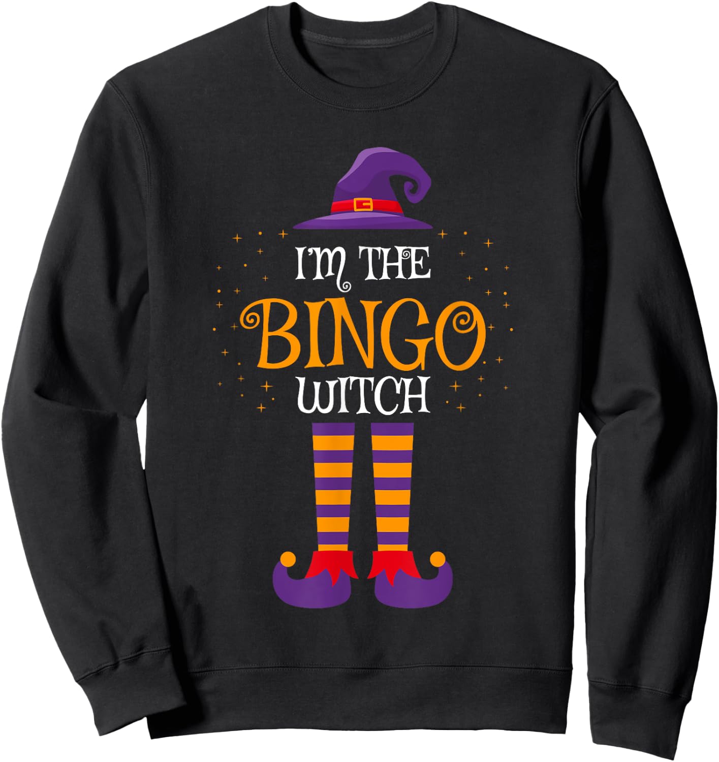 I’m The Bingo Witch Halloween Family Matching Group Costume Sweatshirt - Sweatshirt | Black