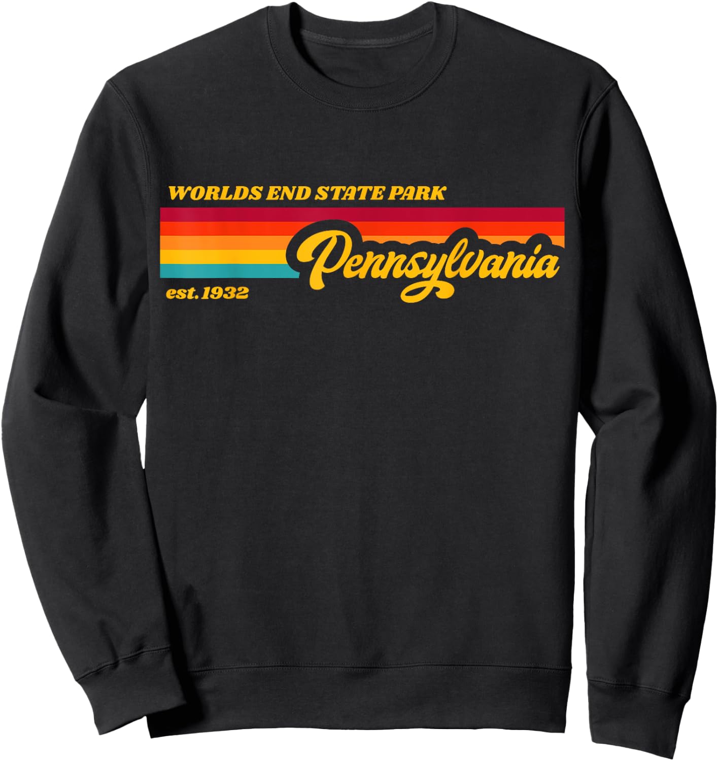 Pennsylvania WORLDS END State Park Sweatshirt - Sweatshirt | Black