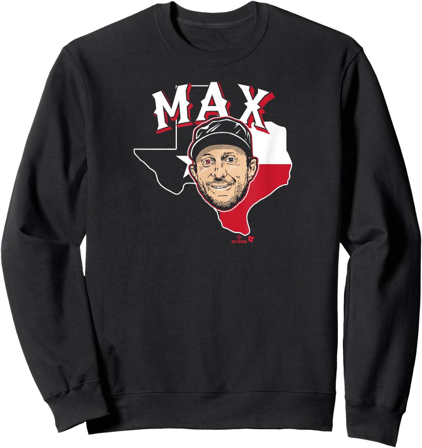 Max Scherzer: The Eyes of Texas - Texas Baseball Sweatshirt - Sweatshirt | Black