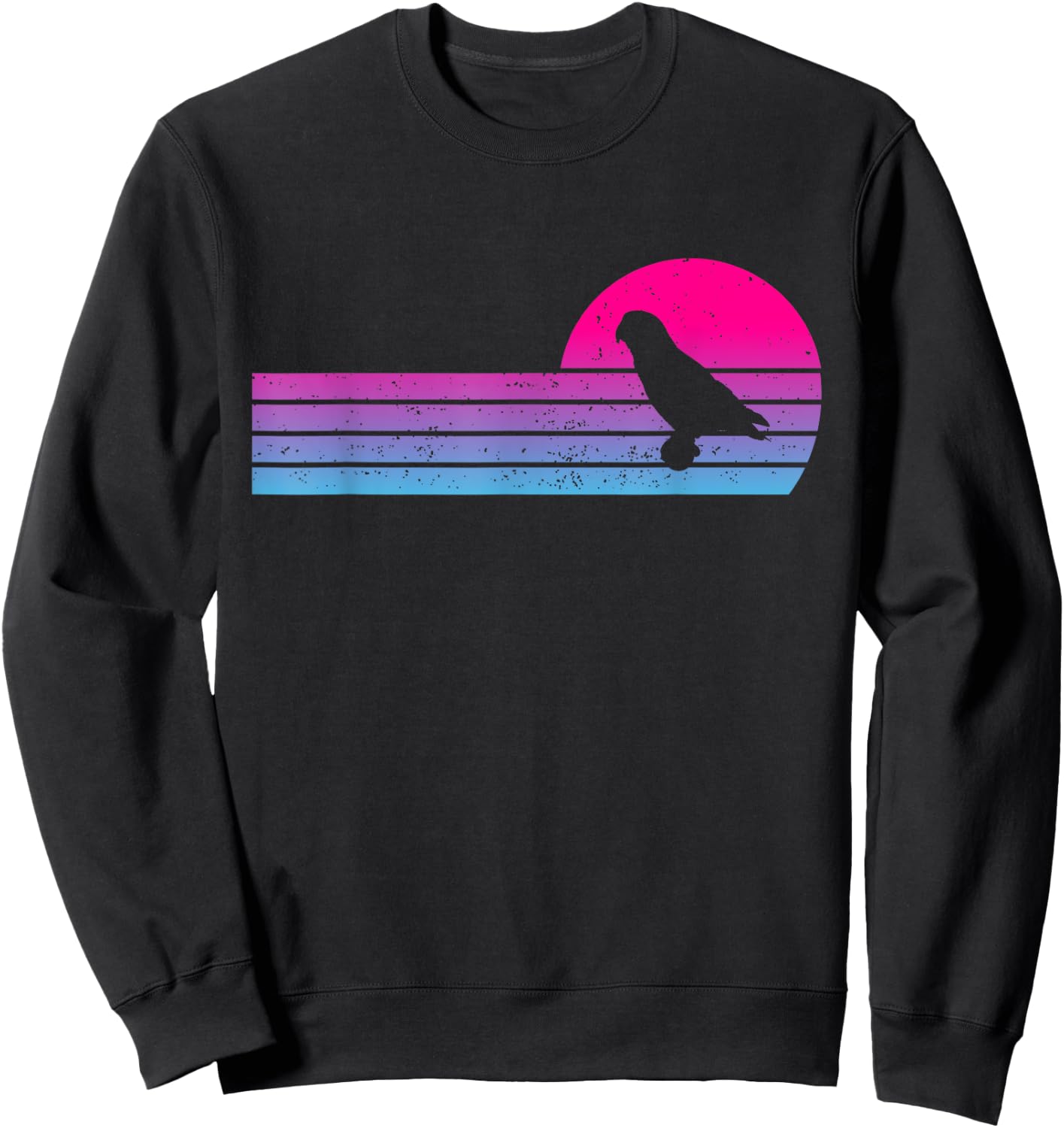 Meyers Parrot Vintage 70s 80s Retro Parrot Lover Sweatshirt - Sweatshirt | Black