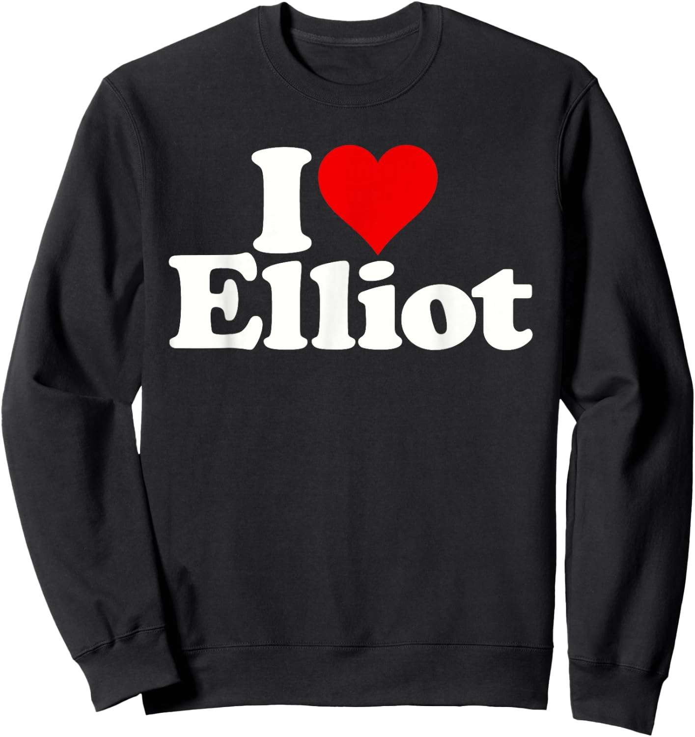 I Love Heart Elliot Sweatshirt - Sweatshirt | Black