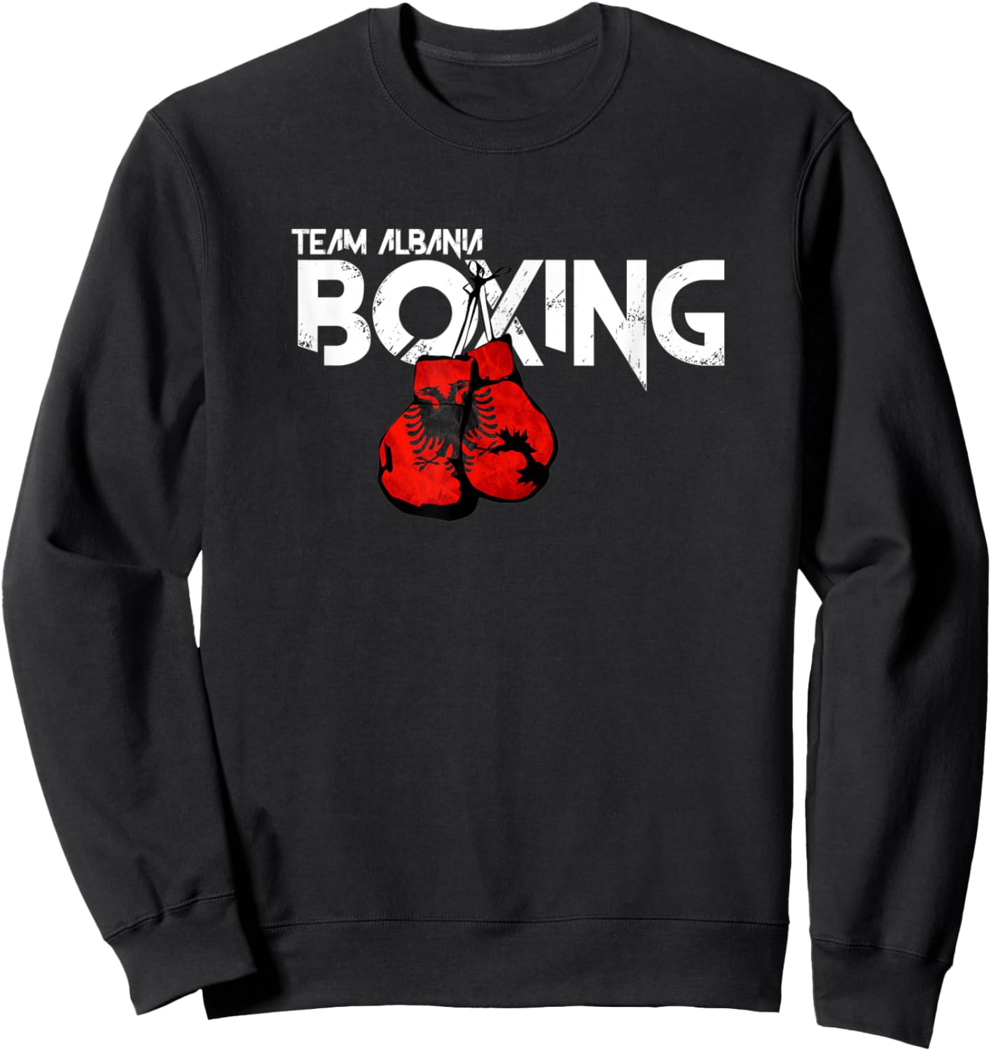 Albania Team Boxing Sweatshirt - Sweatshirt | Black