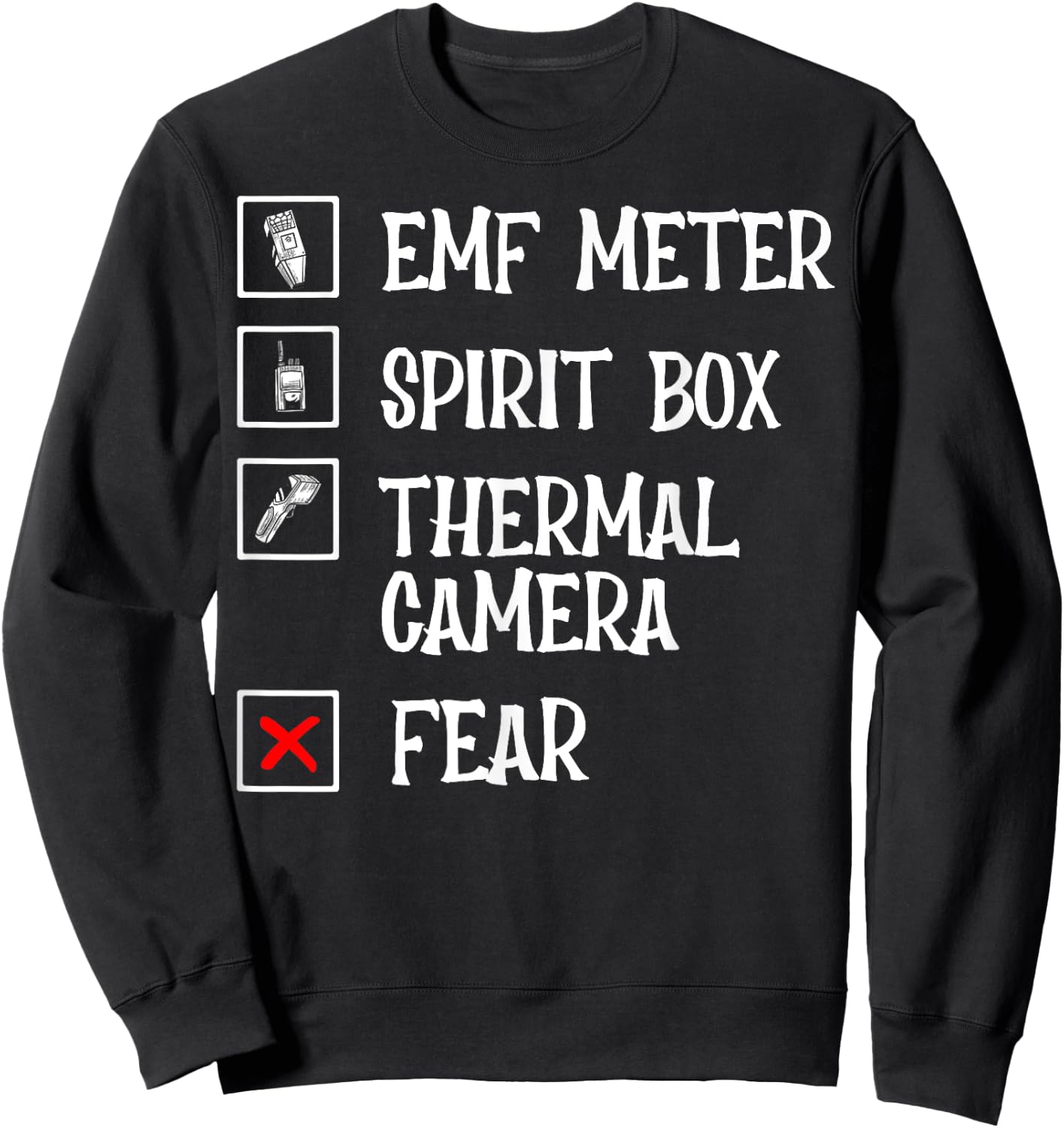 Phasmophobia - Ghost Hunter - Paranormal Investigators Sweatshirt - Sweatshirt | Black