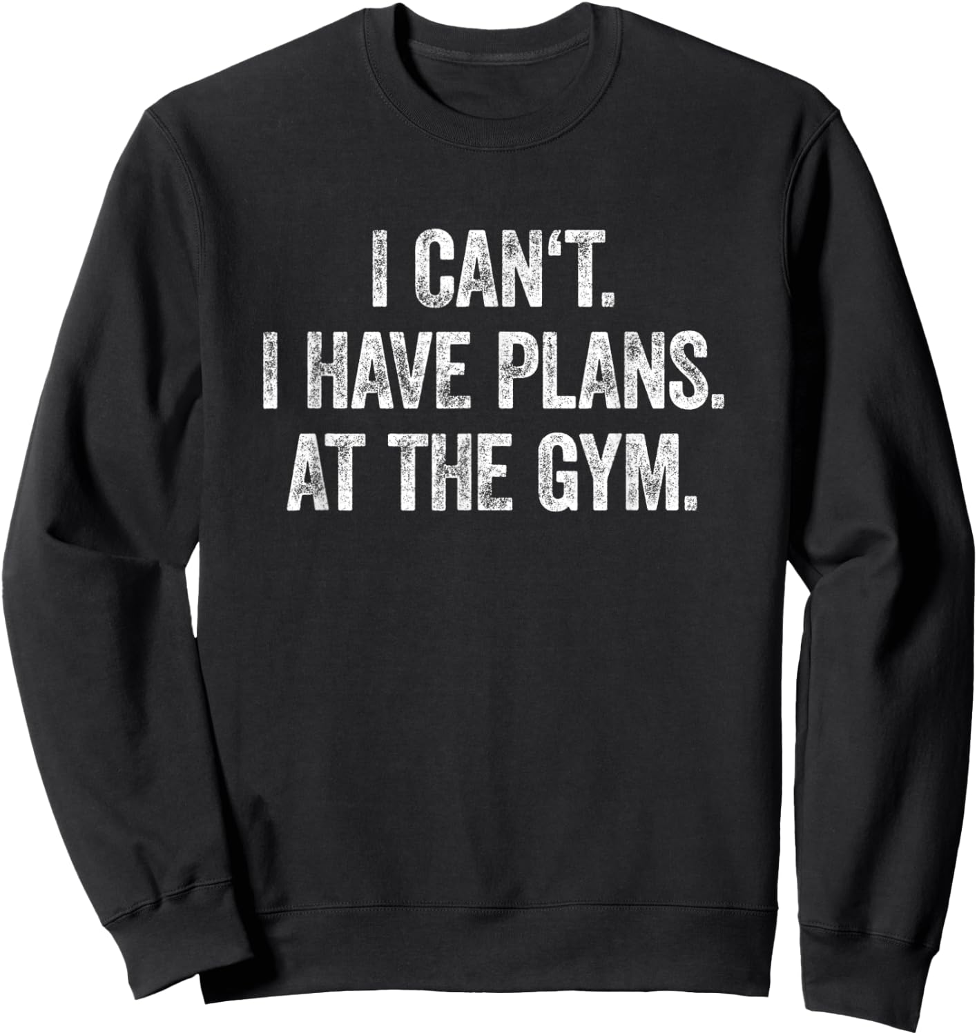 I Can't I Have Plans At The Gym Shirt Have Plans At The Gym Sweatshirt - Sweatshirt | Black
