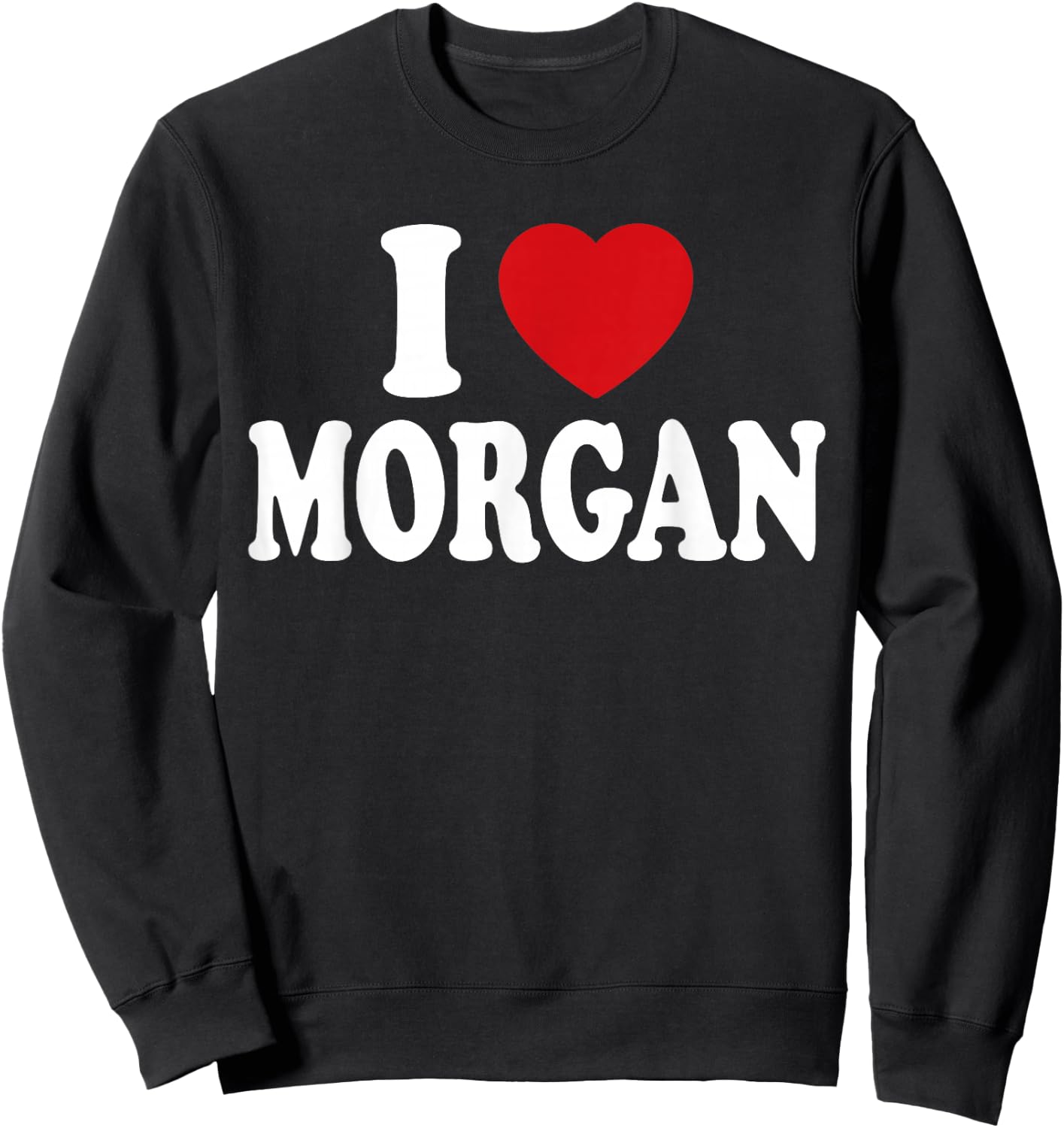 I Heart Love Morgan Sweatshirt - Sweatshirt | Black