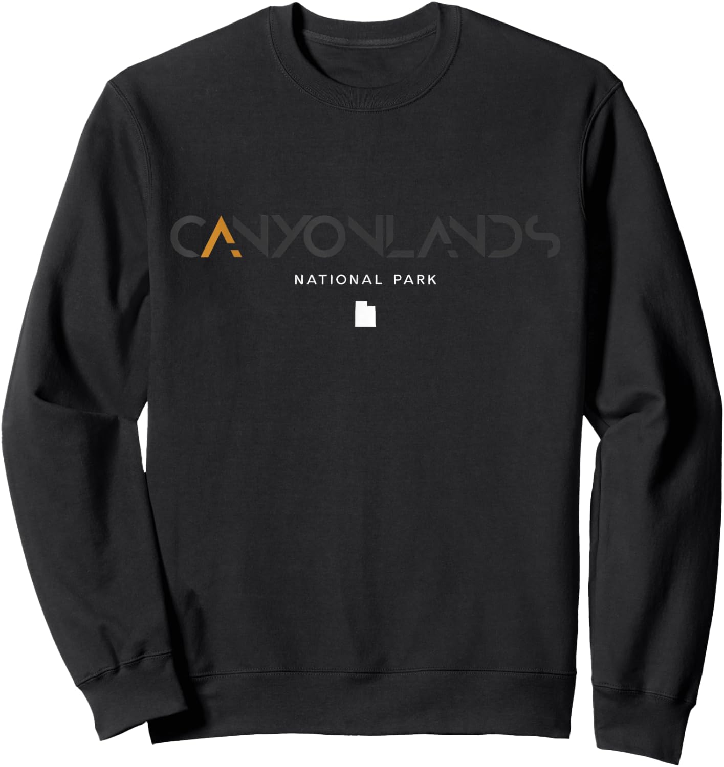 Canyonlands National Park Utah Tonal Retro Vintage Sweatshirt - Sweatshirt | Black