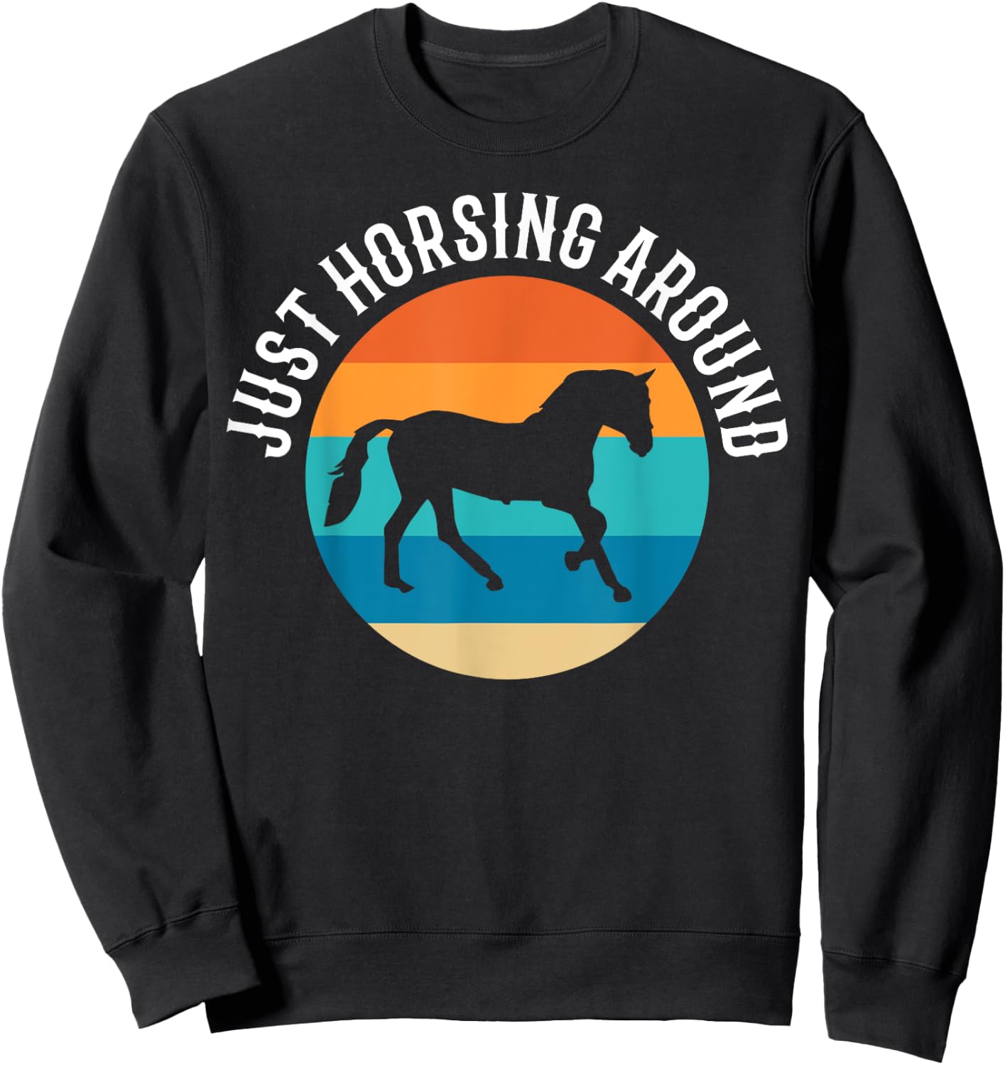Just Horsing Around Riding Instructor Sweatshirt - Sweatshirt | Black