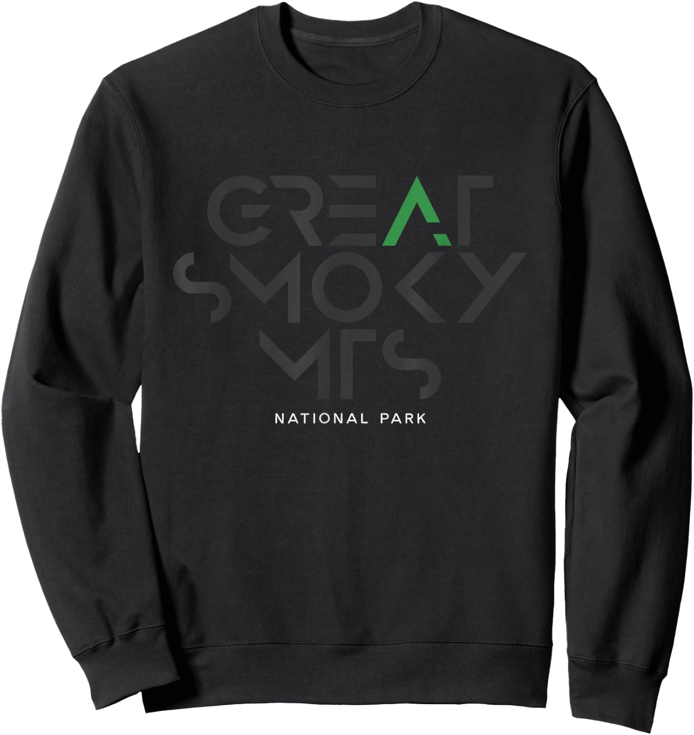 Great Smoky Mountains National Park Tonal Retro Vintage Sweatshirt - Sweatshirt | Black