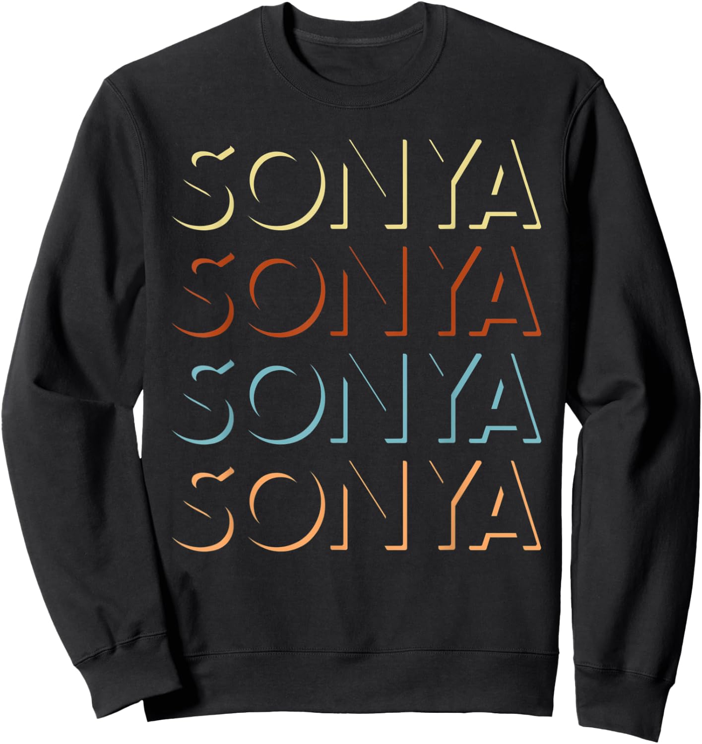 Sonja First Name My Personalized Named Sweatshirt - Sweatshirt | Black
