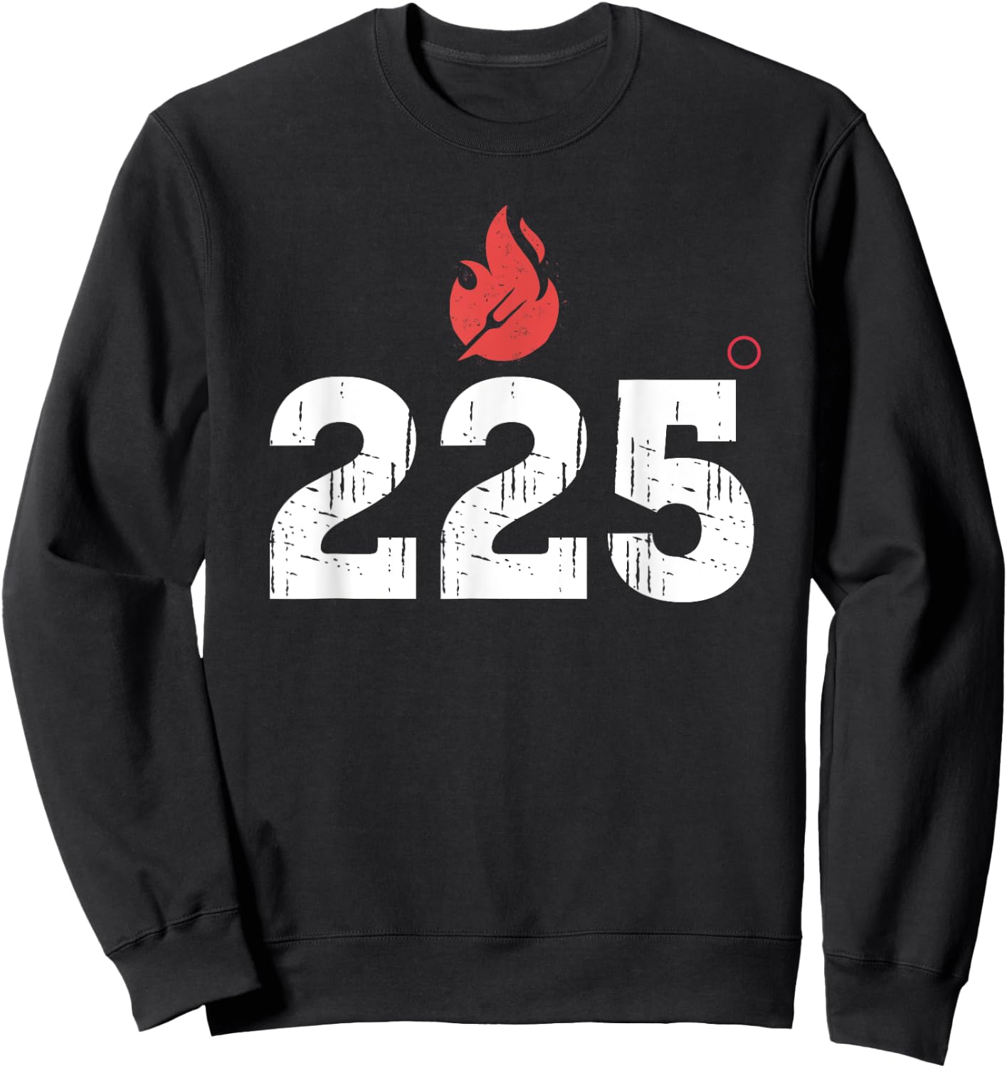 BBQ Barbeque Grilling 225 Degrees Smoking Meat Dad Father Sweatshirt - Sweatshirt | Black