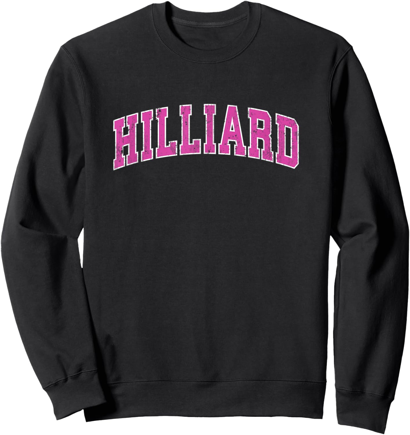 Hilliard Ohio OH Vintage Sports Design Pink Design Sweatshirt - Sweatshirt | Black
