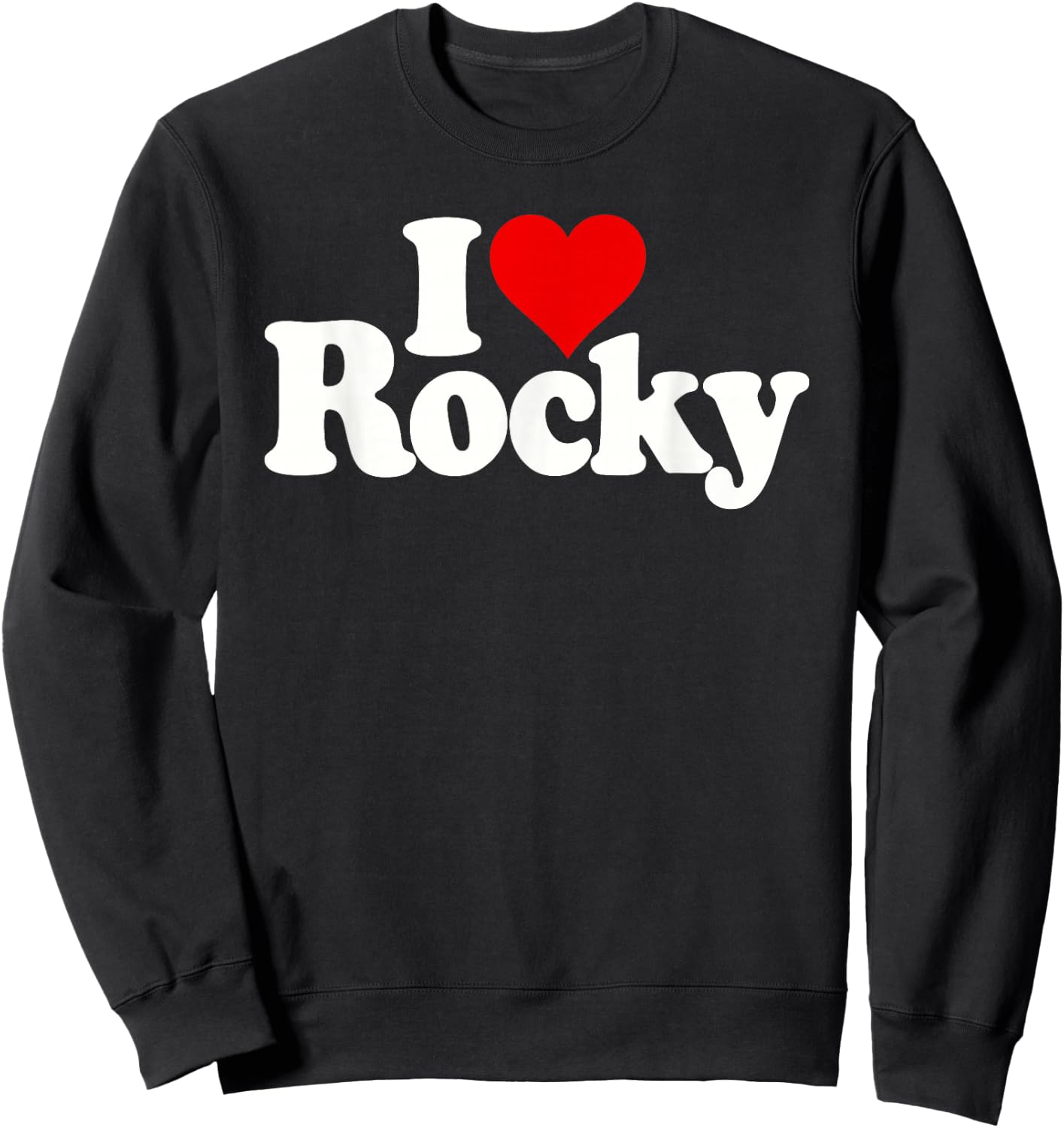 I Love Heart Rocky Sweatshirt - Sweatshirt | Black
