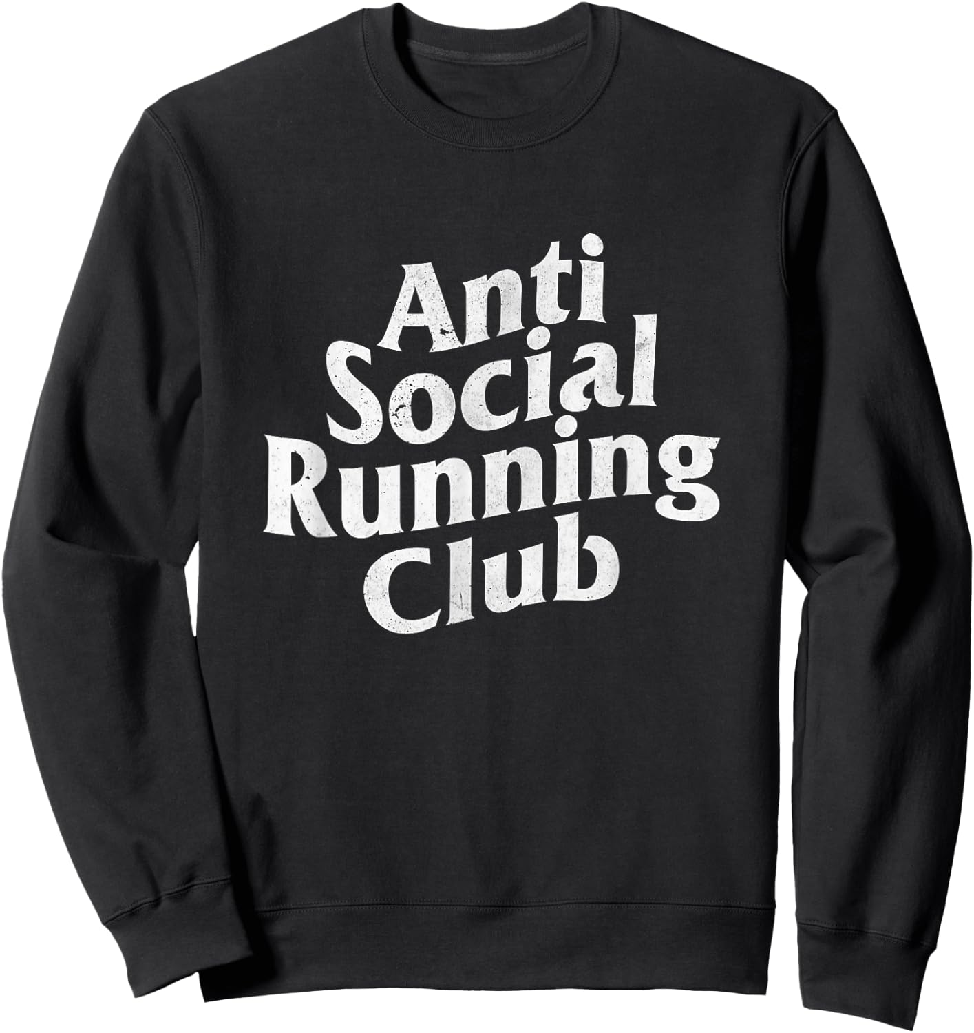 Anti-social running club / solo treadmill runner Sweatshirt - Sweatshirt | Black