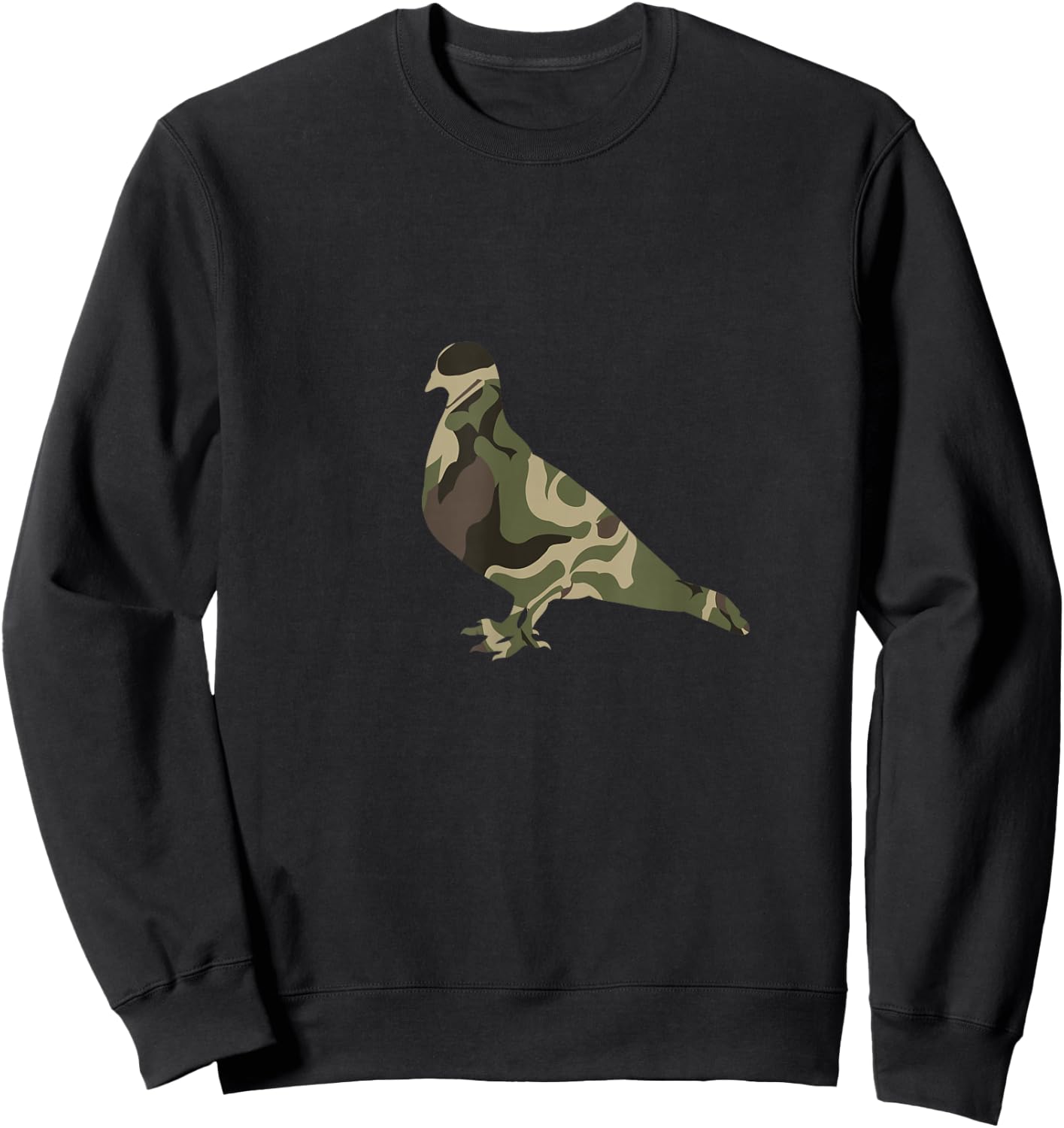 Dove Hunting Trip messy bun Hunters Bird Military Dove Camo Sweatshirt - Sweatshirt | Black