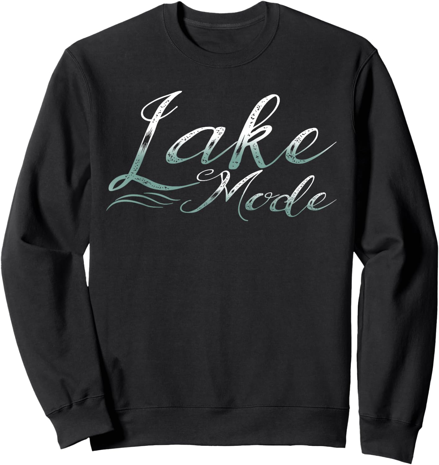 On Lake Time Summer Lake Mode Men Women Girls Kids Sweatshirt - Sweatshirt | Black