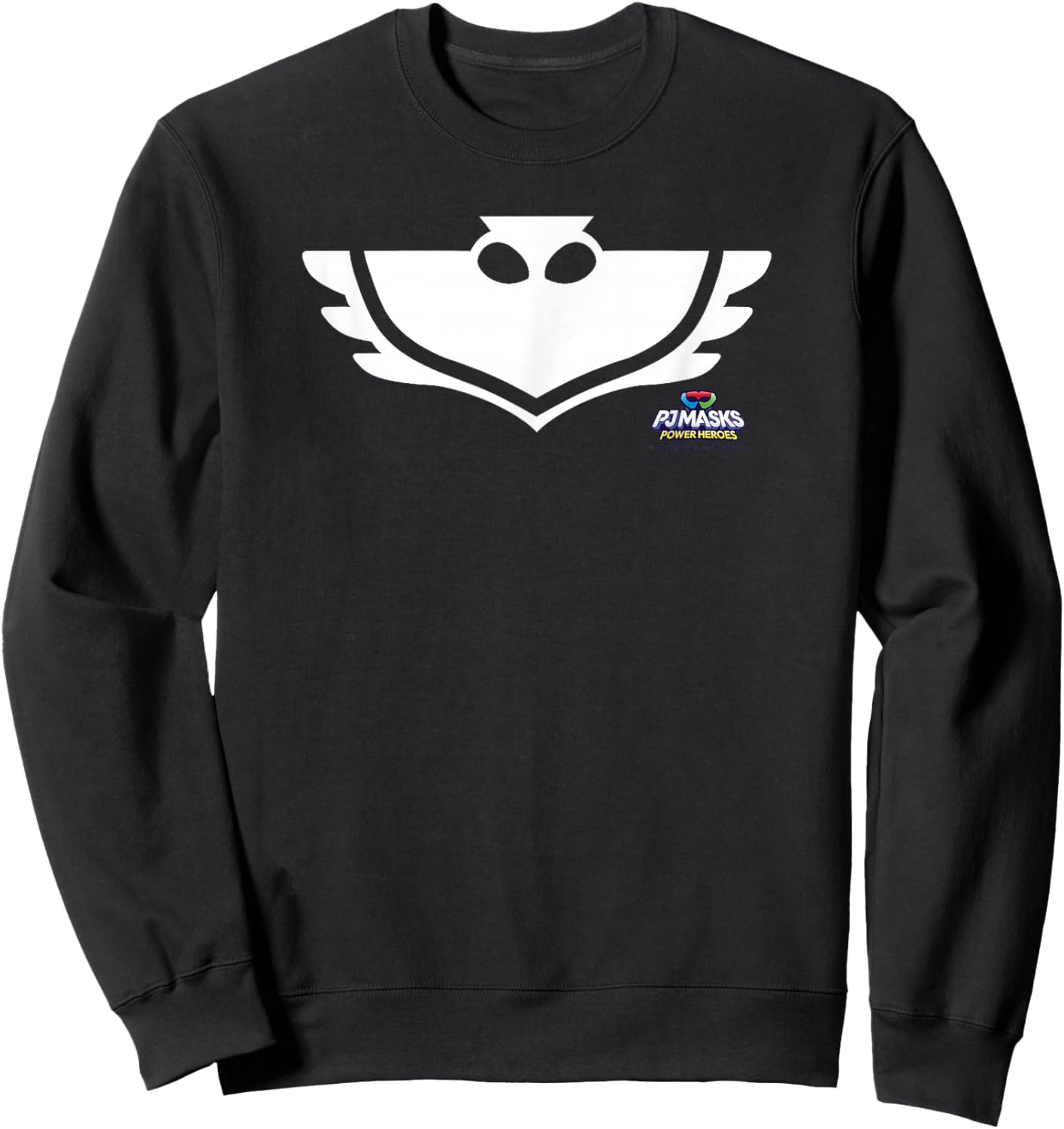 PJ Masks Owlette Eagle Owl Icon Power Logo Sweatshirt - Sweatshirt | Black