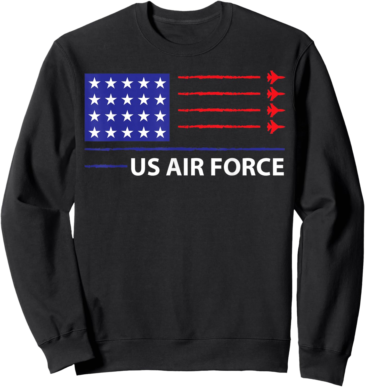 US Air Force, USAF, Air Force Veterans Sweatshirt - Sweatshirt | Black