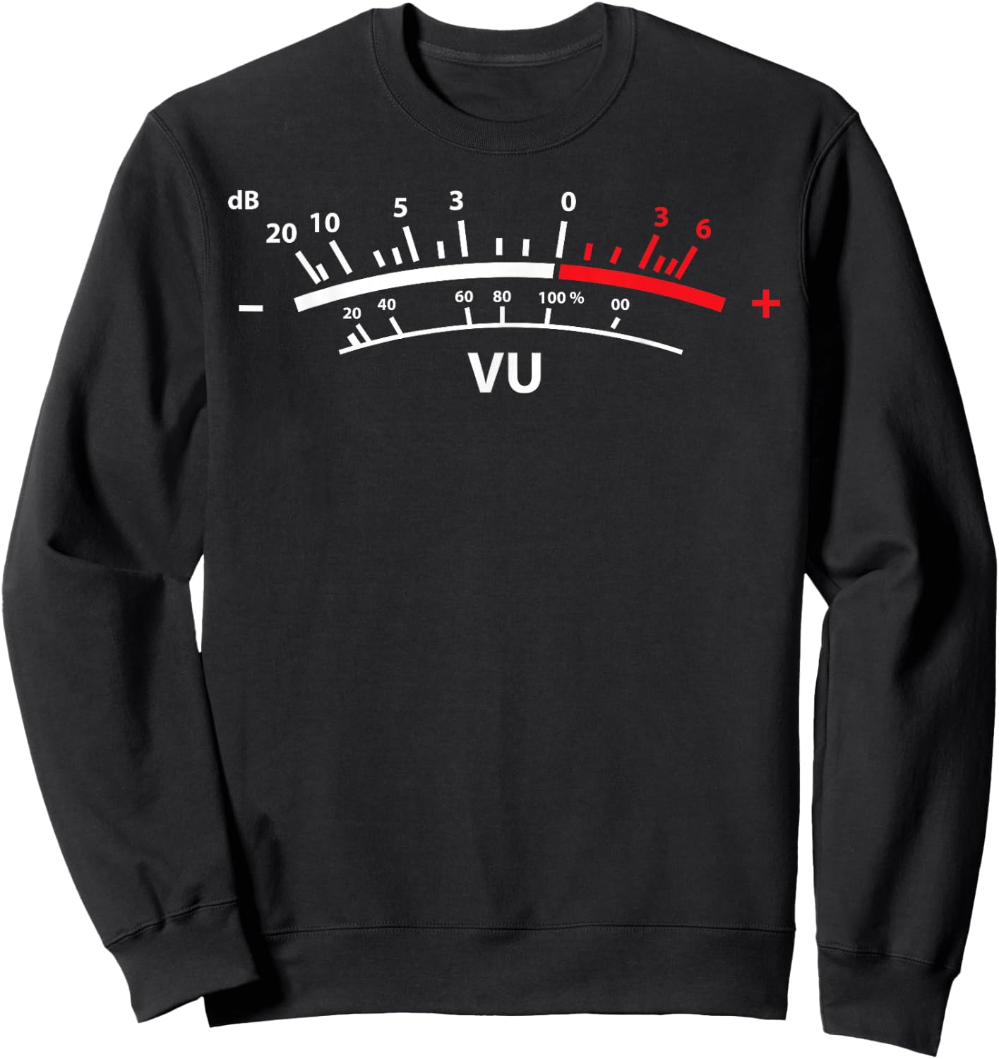 VU Meter dB DJ Sweatshirt - Sweatshirt | Black