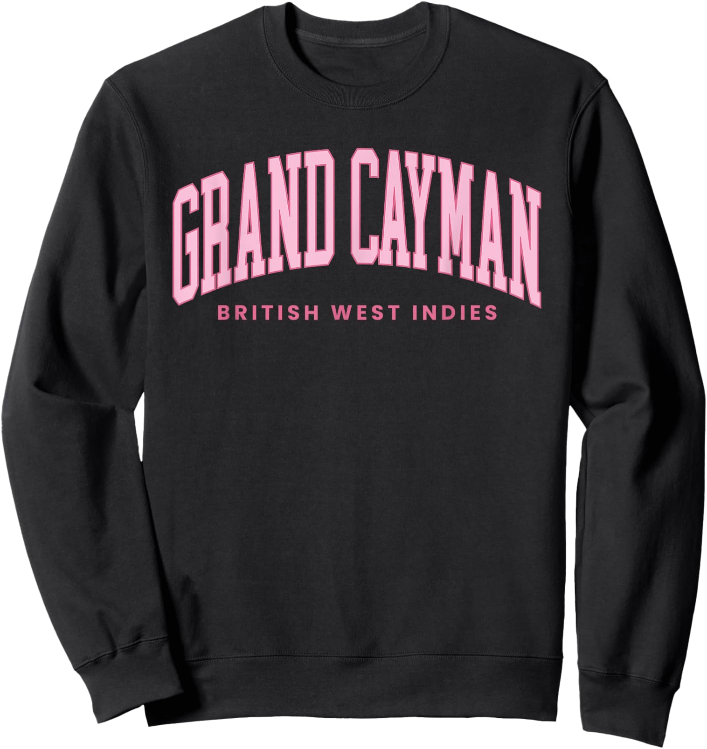 Grand Cayman Islands Summer Retro Preppy Throwback Sweatshirt - Sweatshirt | Black
