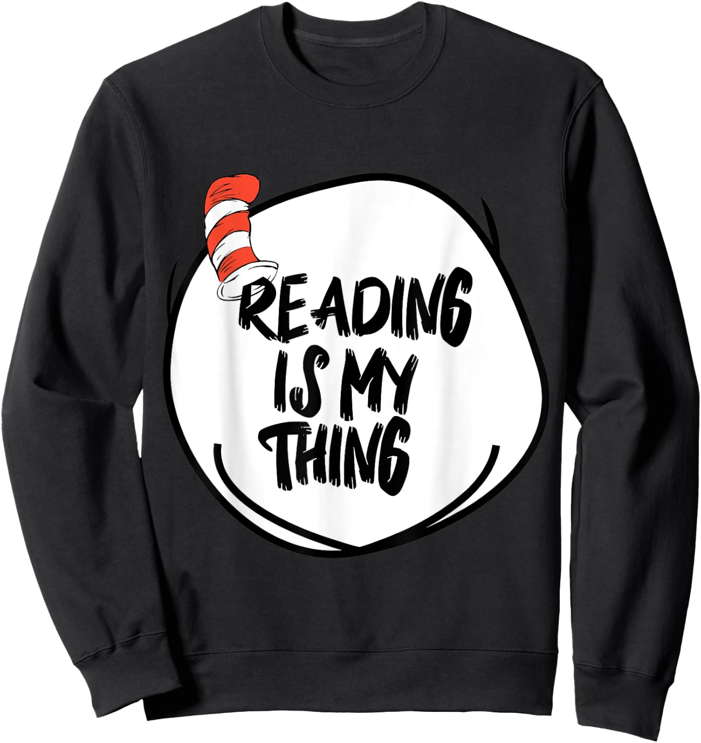 Reading is my Thing Funny Bookworm Reading book Lover Sweatshirt - Sweatshirt | Black
