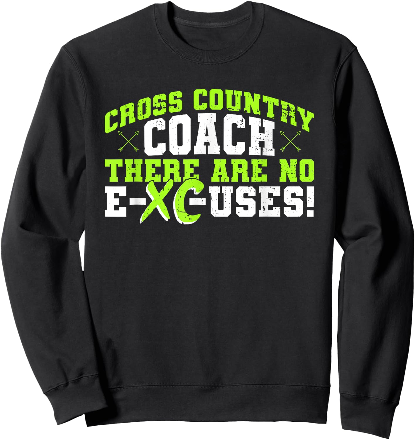 XC Coach Design For Cross Country Running Coach Sweatshirt - Sweatshirt | Black