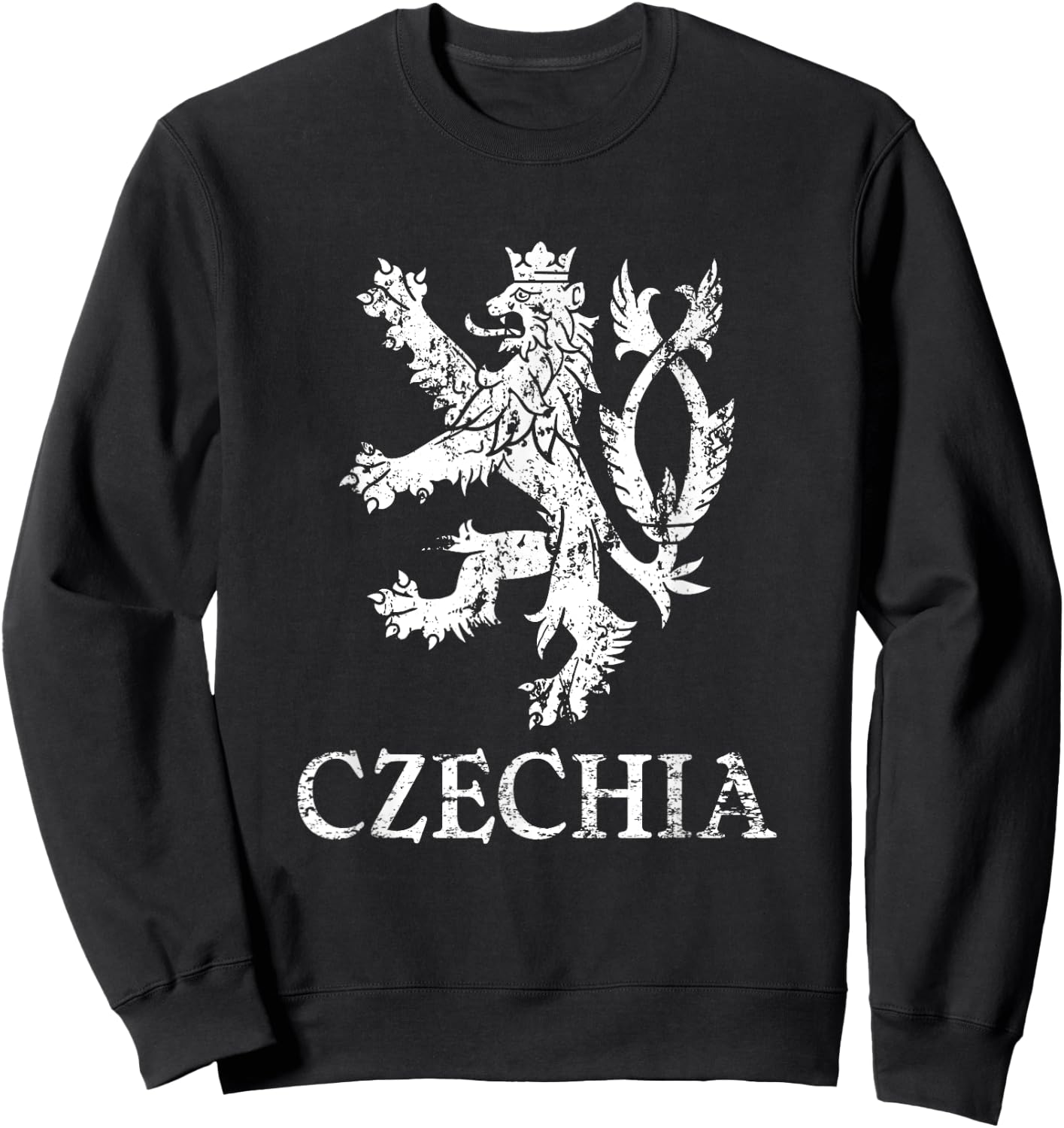 Cesko Czechia Lion Symbol Czech Republic Pride Sweatshirt - Sweatshirt | Black