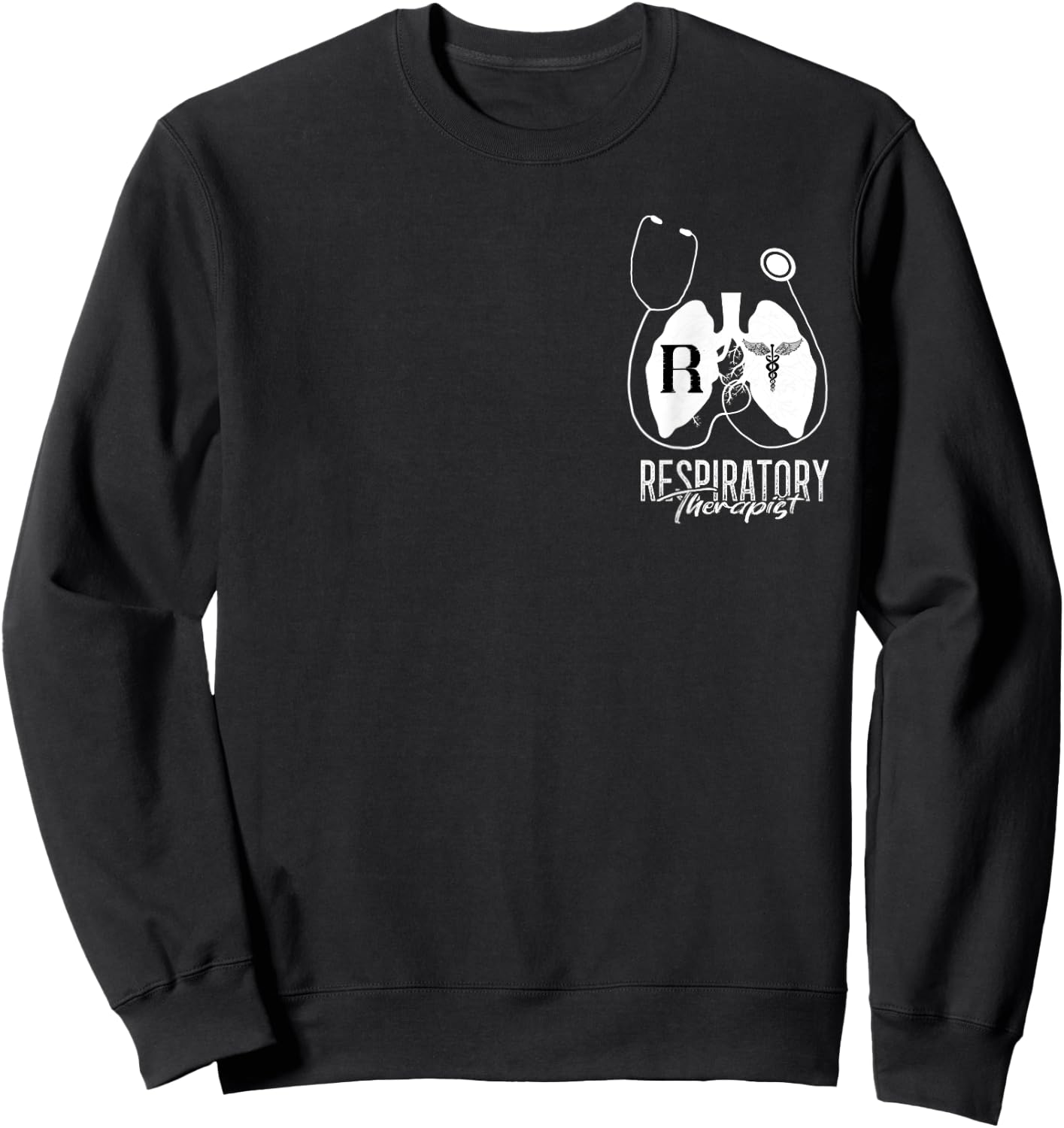 Respiratory Therapy RT Lung Doctor Respiratory Therapist Sweatshirt - Sweatshirt | Black