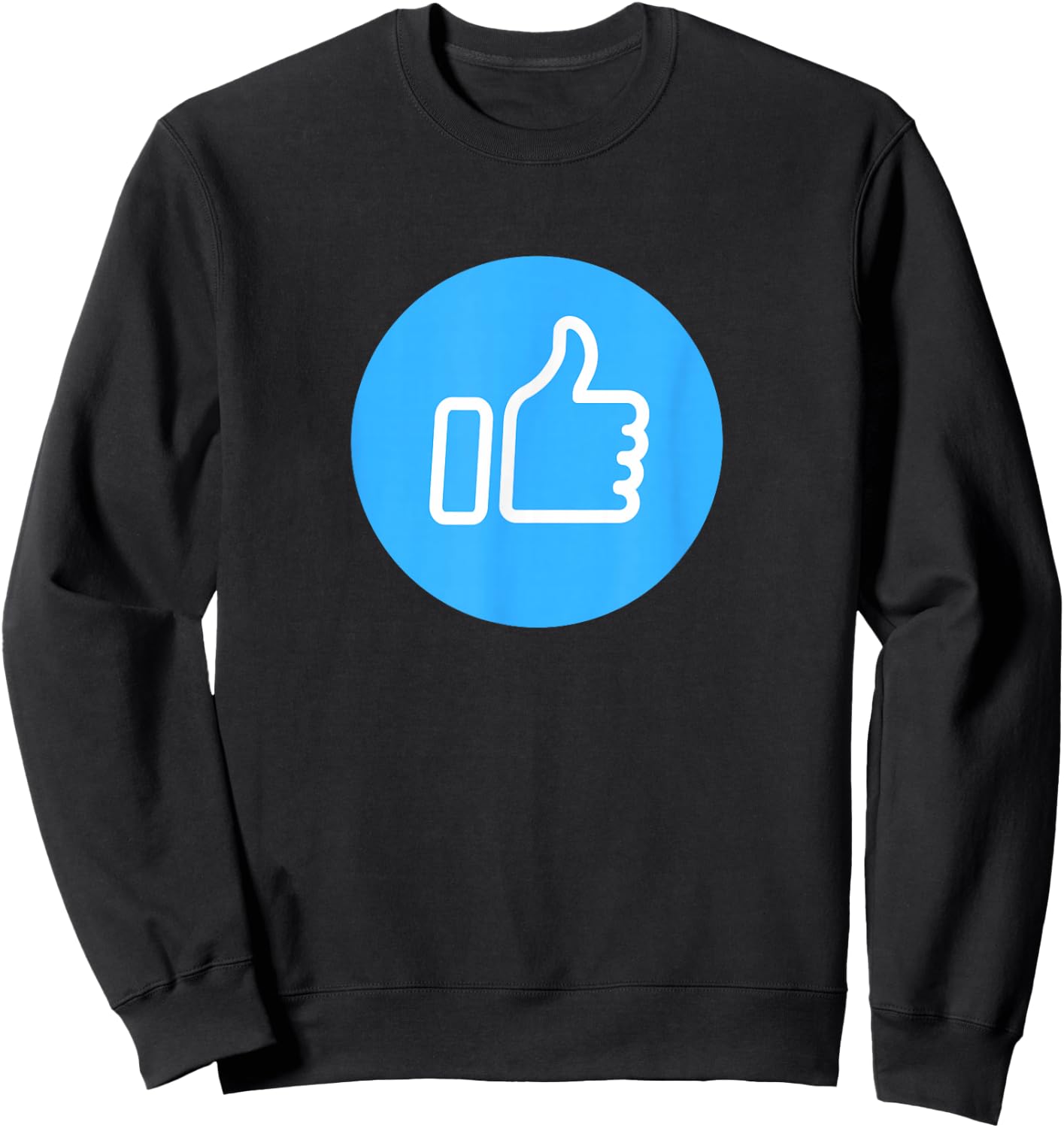 Thumbs Up Like Face Book Icon Sweatshirt - Sweatshirt | Black