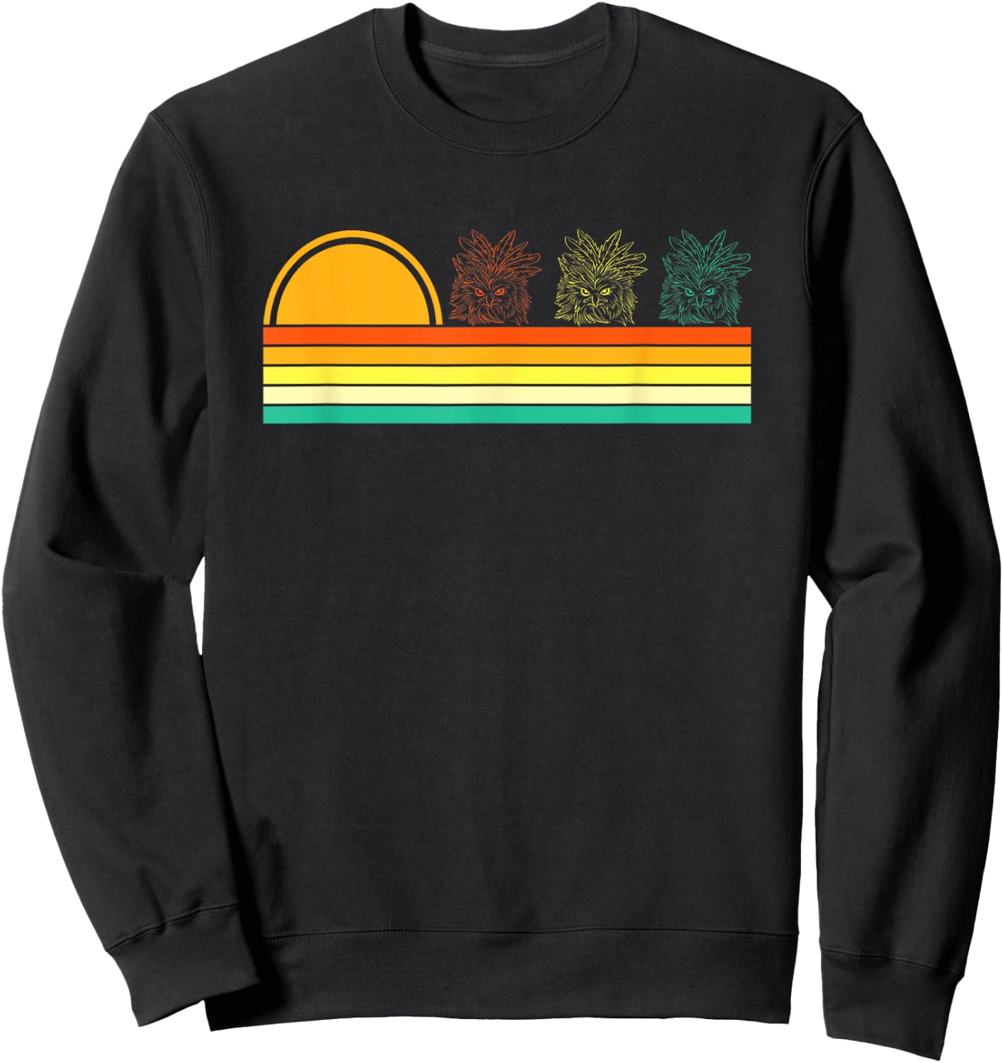 Retro Harpy Eagle Lover Vintage Harpy Eagle Sweatshirt - Sweatshirt | Black