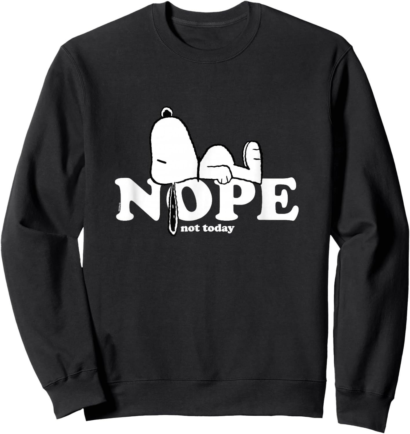 Snoopy Nope Sweatshirt - Sweatshirt | Black