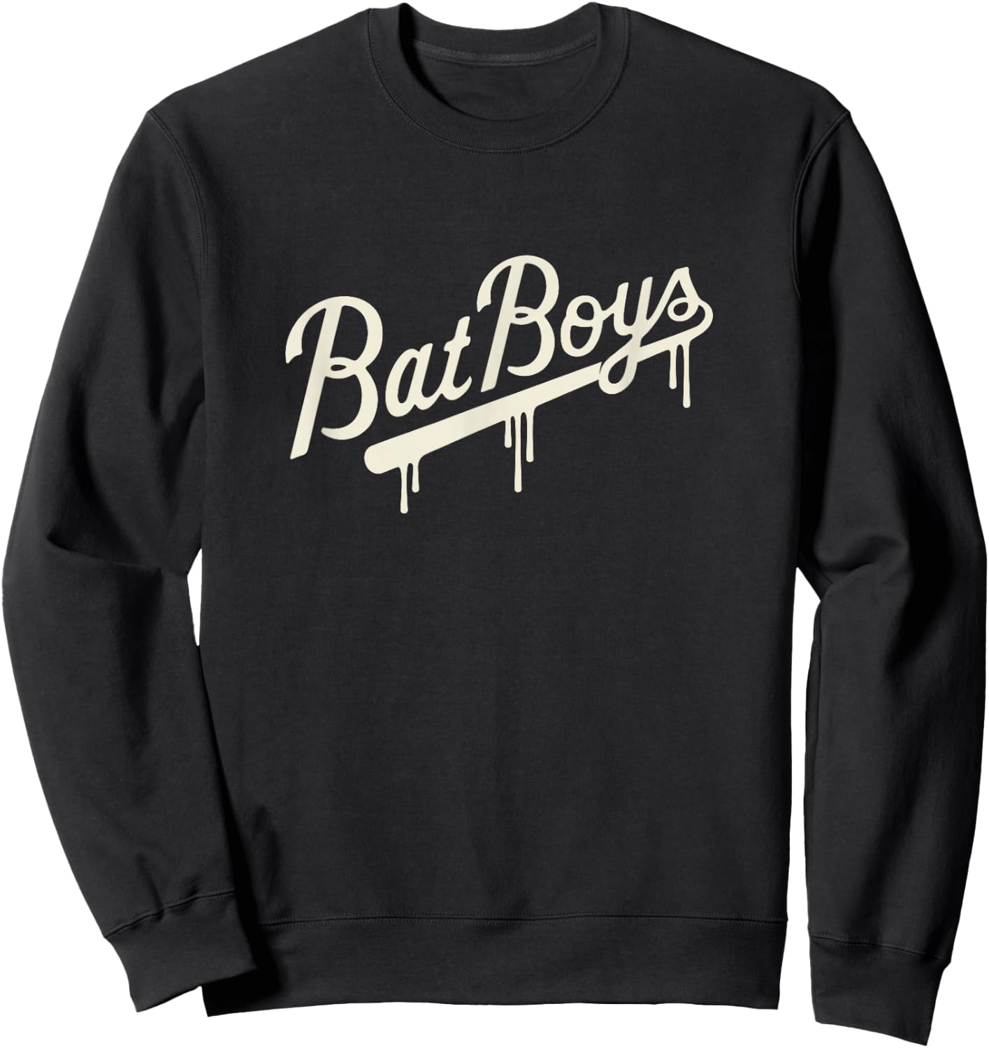 Bat Boys Traditional Drip Logo Sweatshirt - Sweatshirt | Black