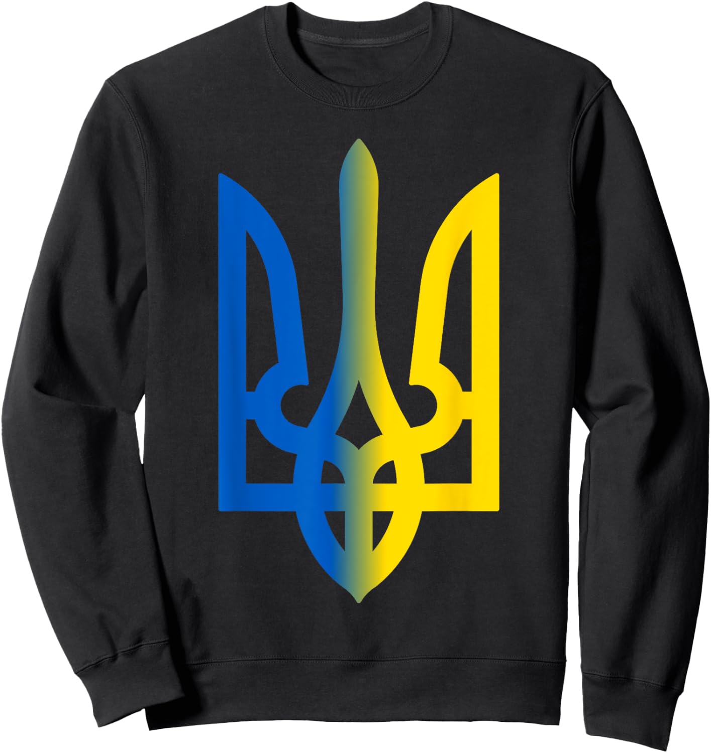 Trident Ukrainian Volodymyr Zelensky President Of Ukraine Sweatshirt - Sweatshirt | Black