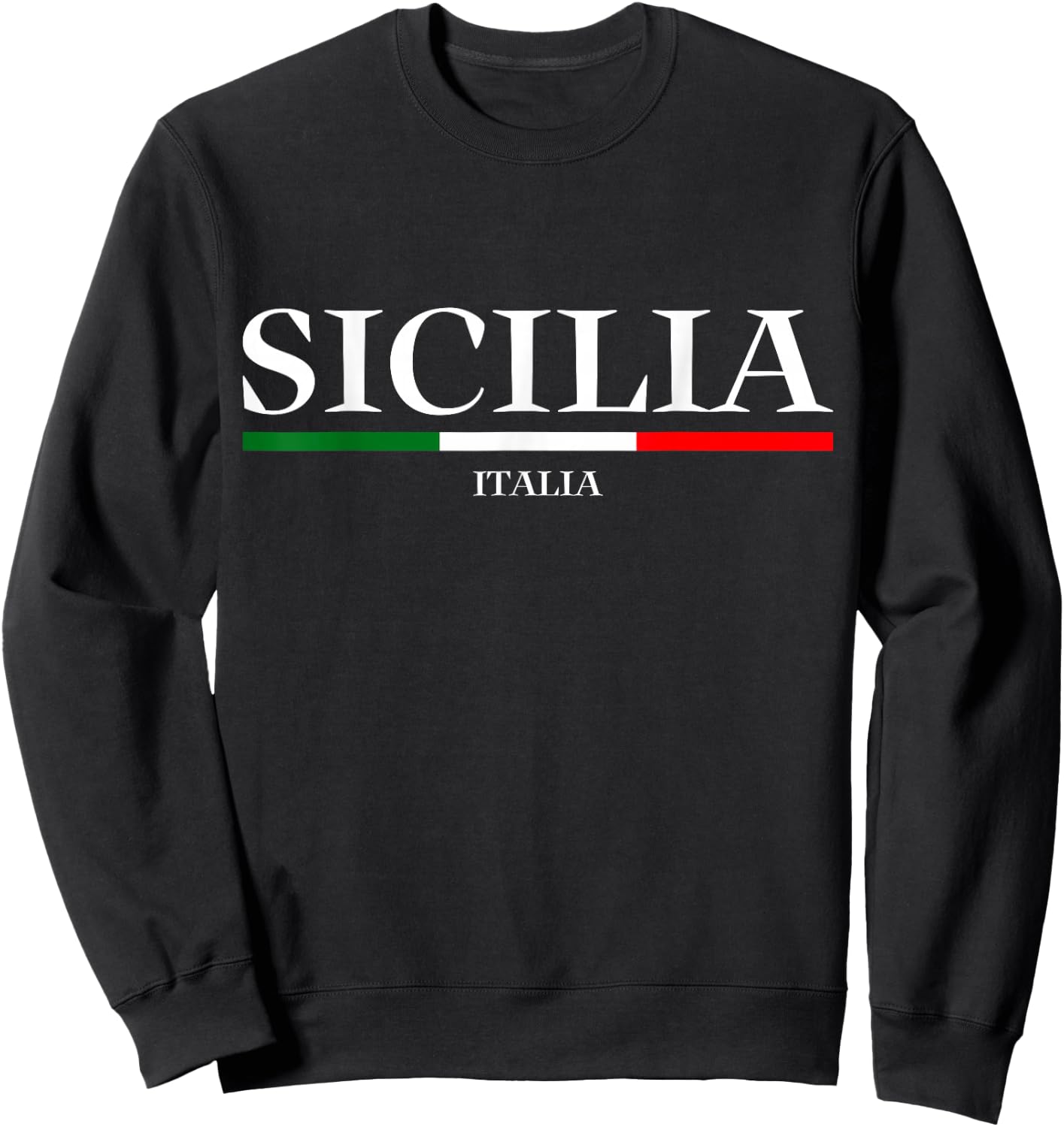 Sicilia Flag Sicily Palermo Italy Sweatshirt - Sweatshirt | Black