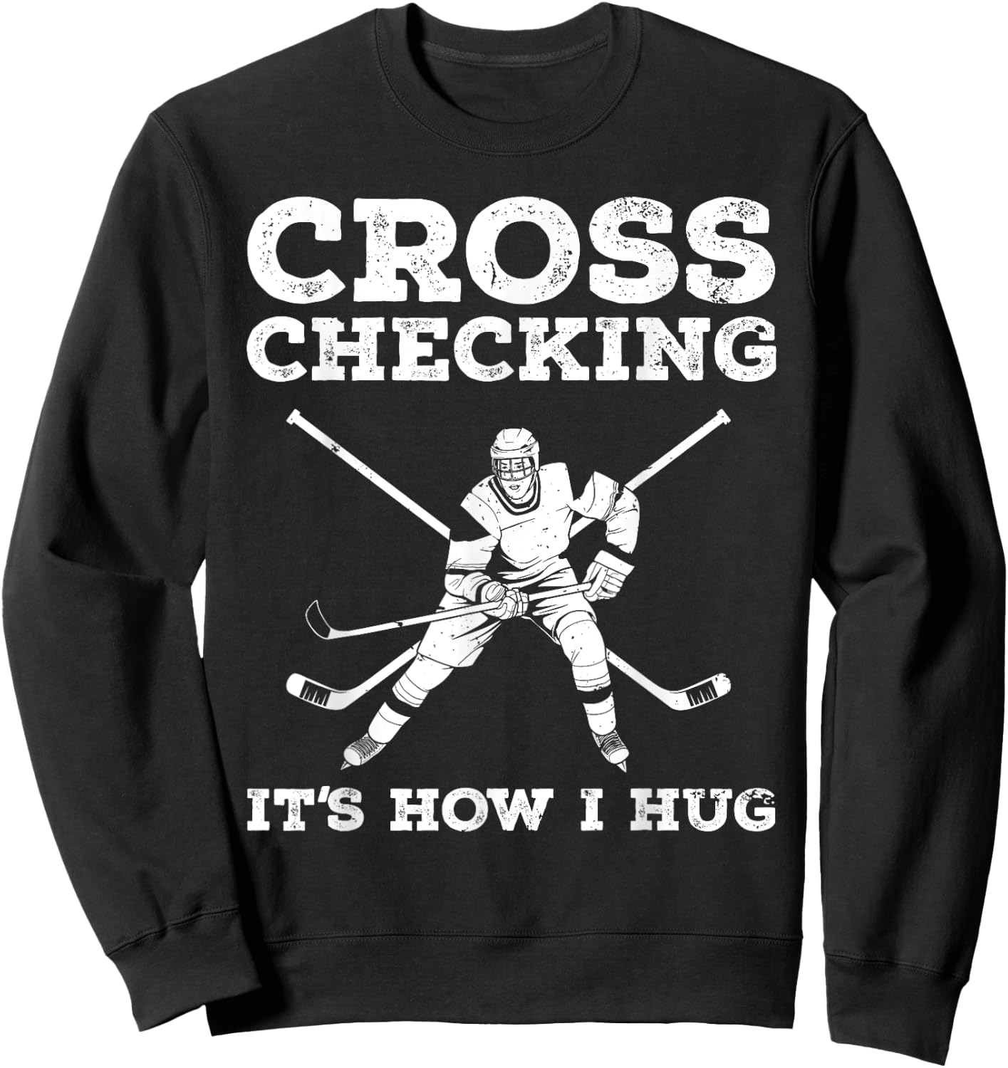 Funny Ice Hockey Art Women Ice Hockey Lover Coach Sweatshirt - Sweatshirt | Black