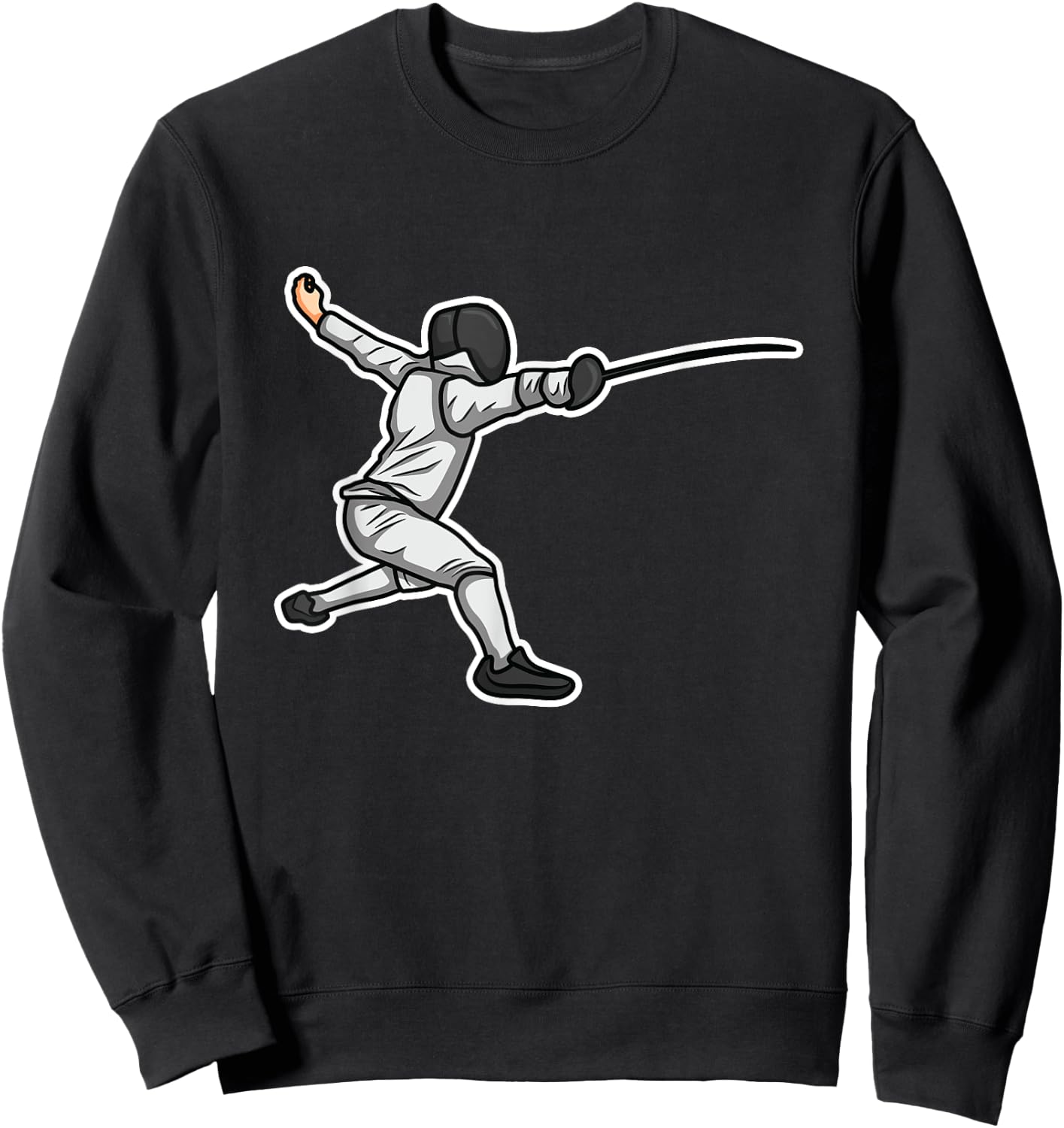 Little Fencer Fencing Lover Épée Sweatshirt - Sweatshirt | Black