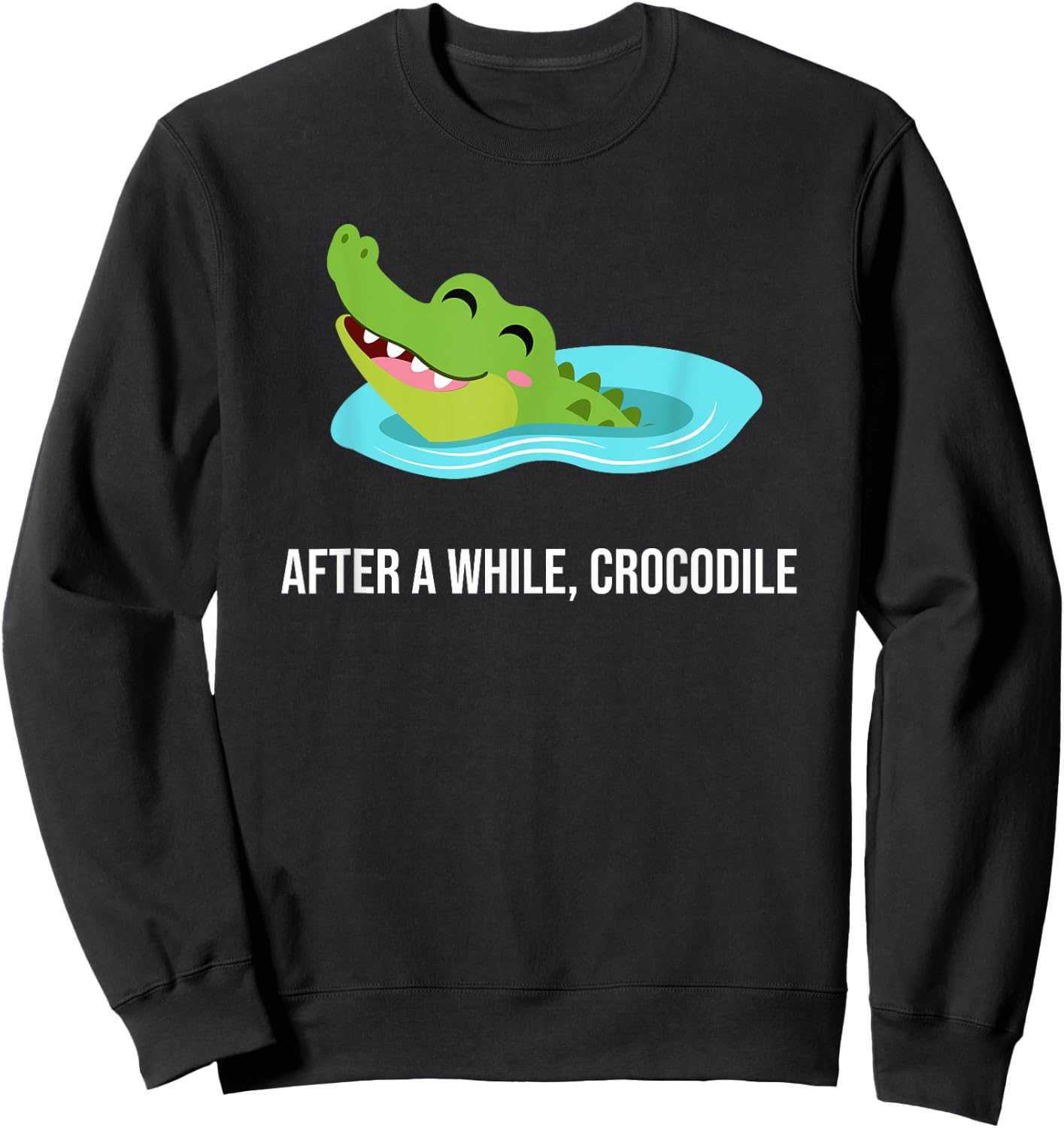 After A While Crocodile Sweatshirt - Sweatshirt | Black
