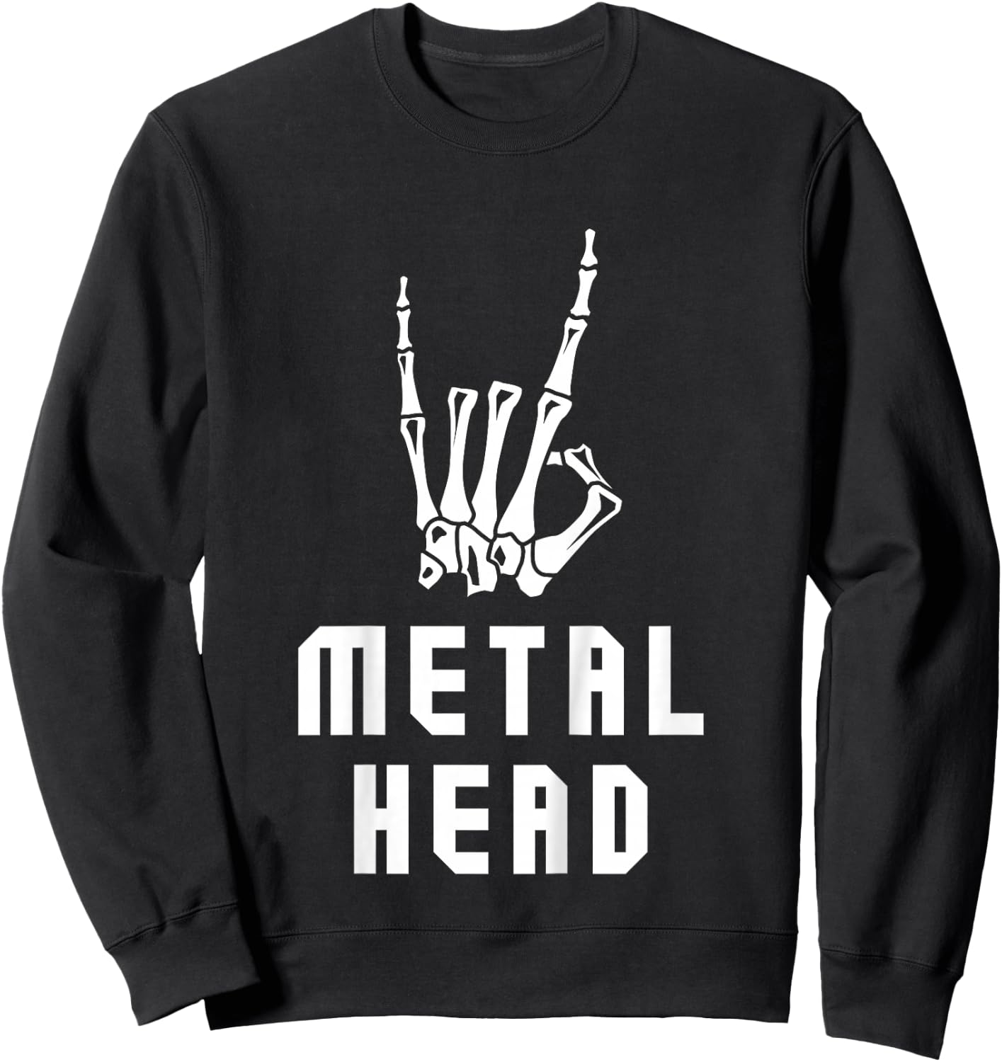 Metal Head Kids. For Metalhead Boys & Girls Into Metal Bands Sweatshirt - Sweatshirt | Black
