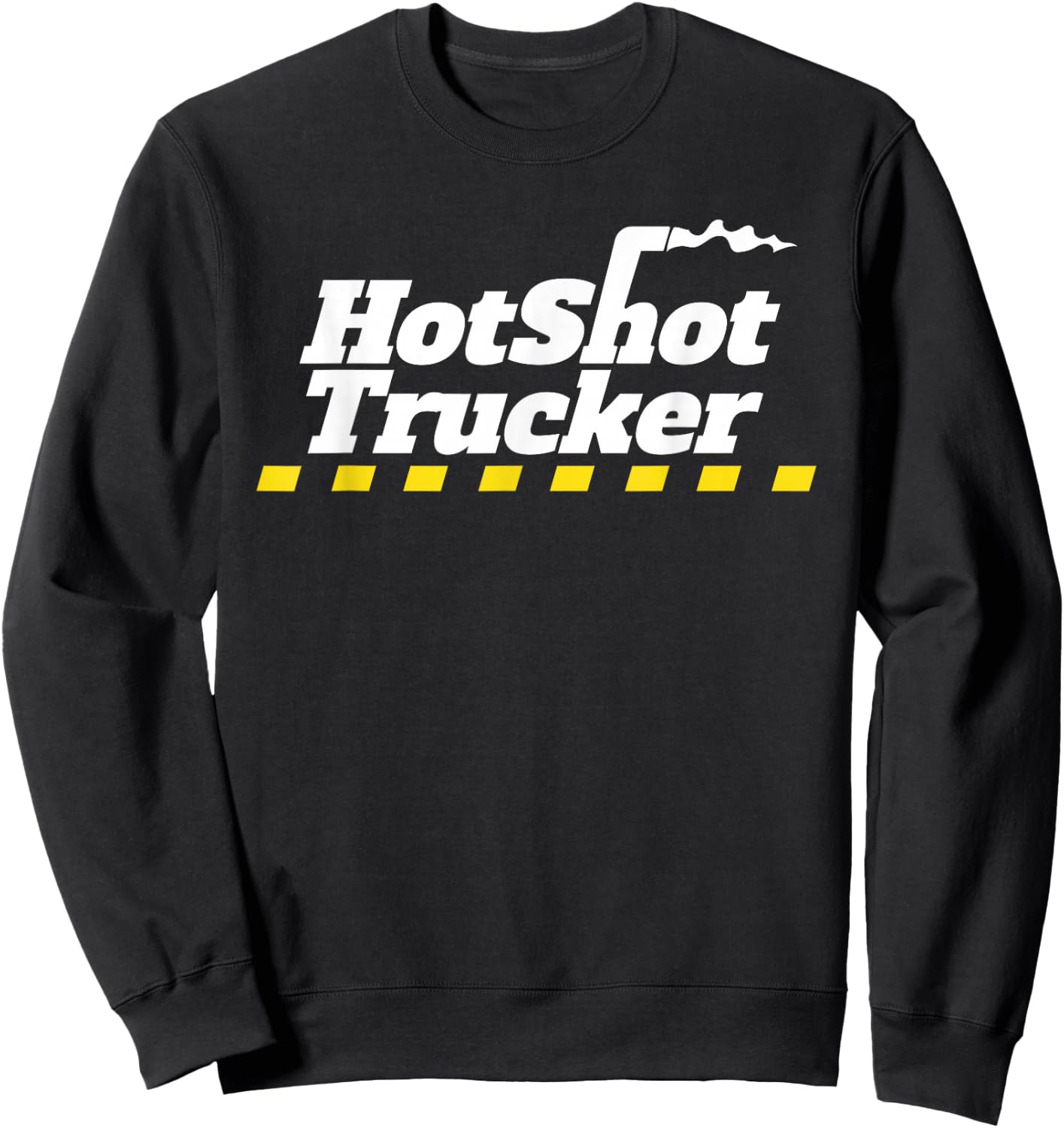 Hotshot Trucker Dually Truck And Trailer Driver OTR Sweatshirt - Sweatshirt | Black