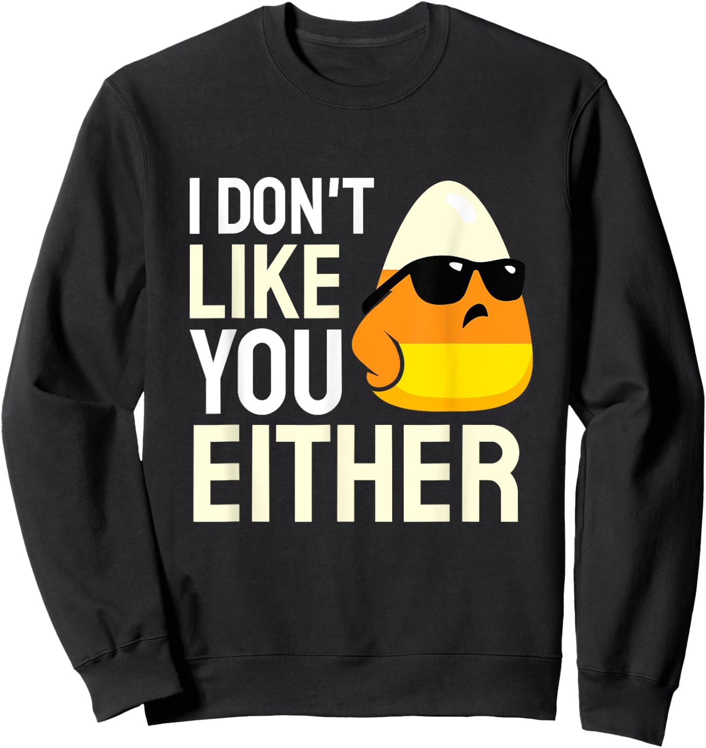 Halloween Costume Team Candy Corn Sweatshirt - Sweatshirt | Black