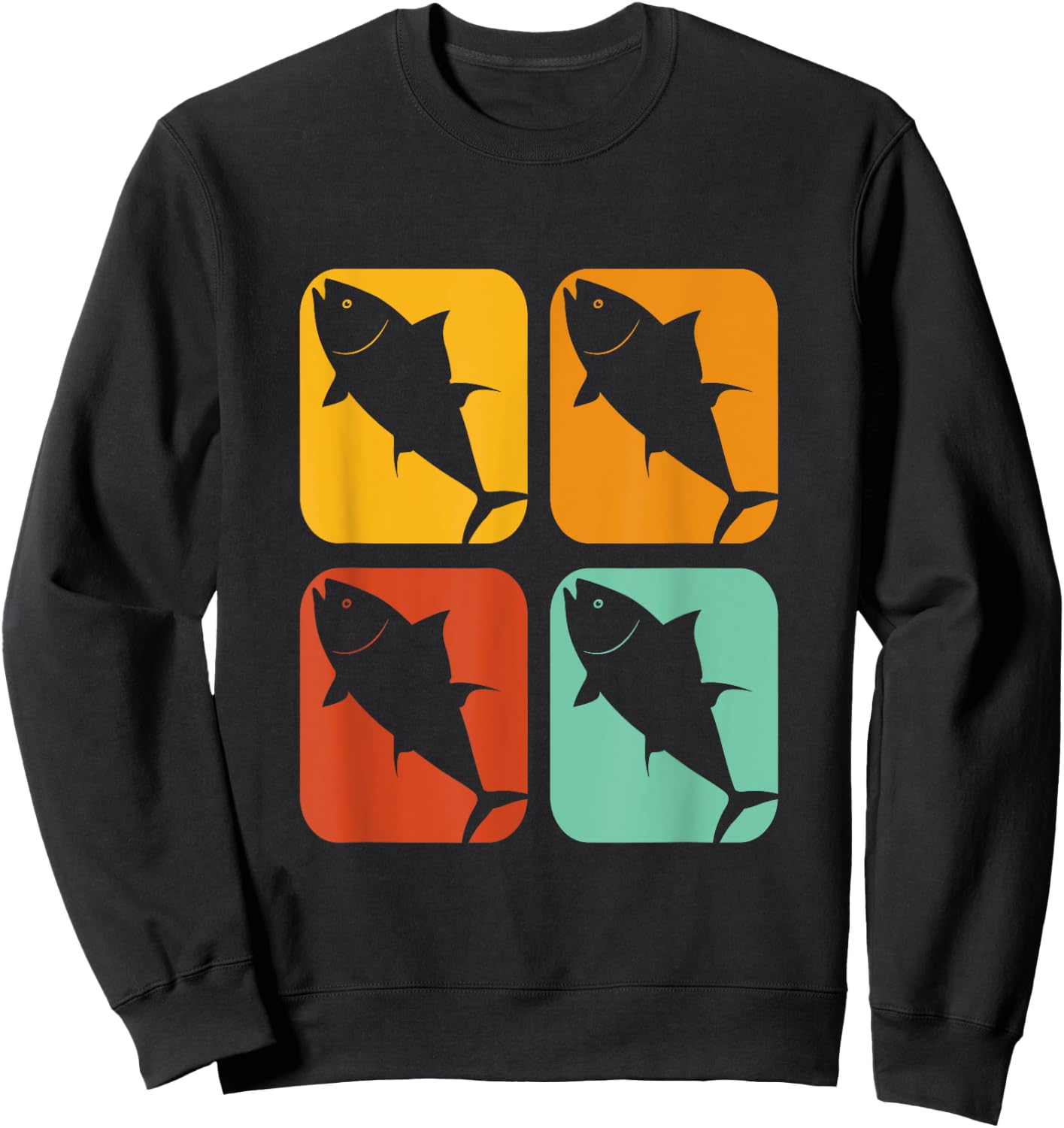 Vintage Love Yellowfin Tuna Vintage Bluefin Tuna Sweatshirt - Sweatshirt | Black