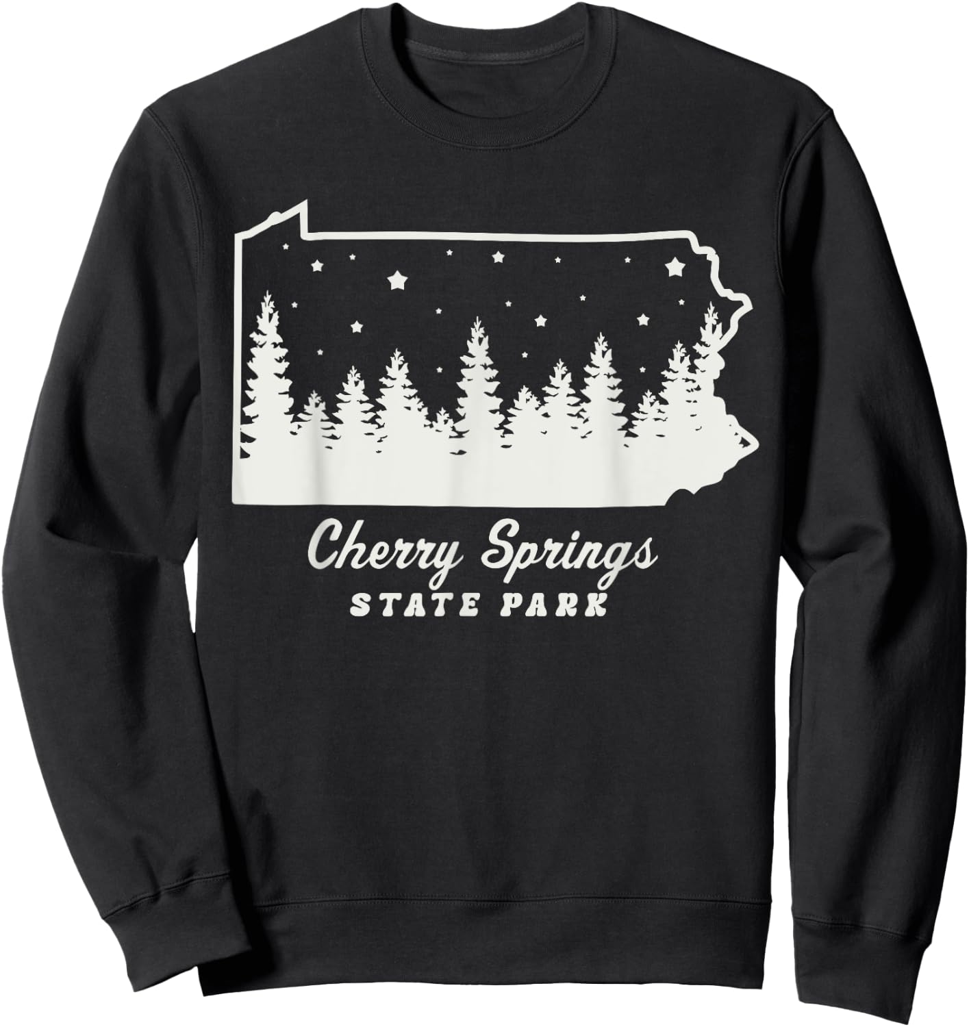 Cherry Springs State Park Pennsylvania Stargazing Stars Sweatshirt - Sweatshirt | Black