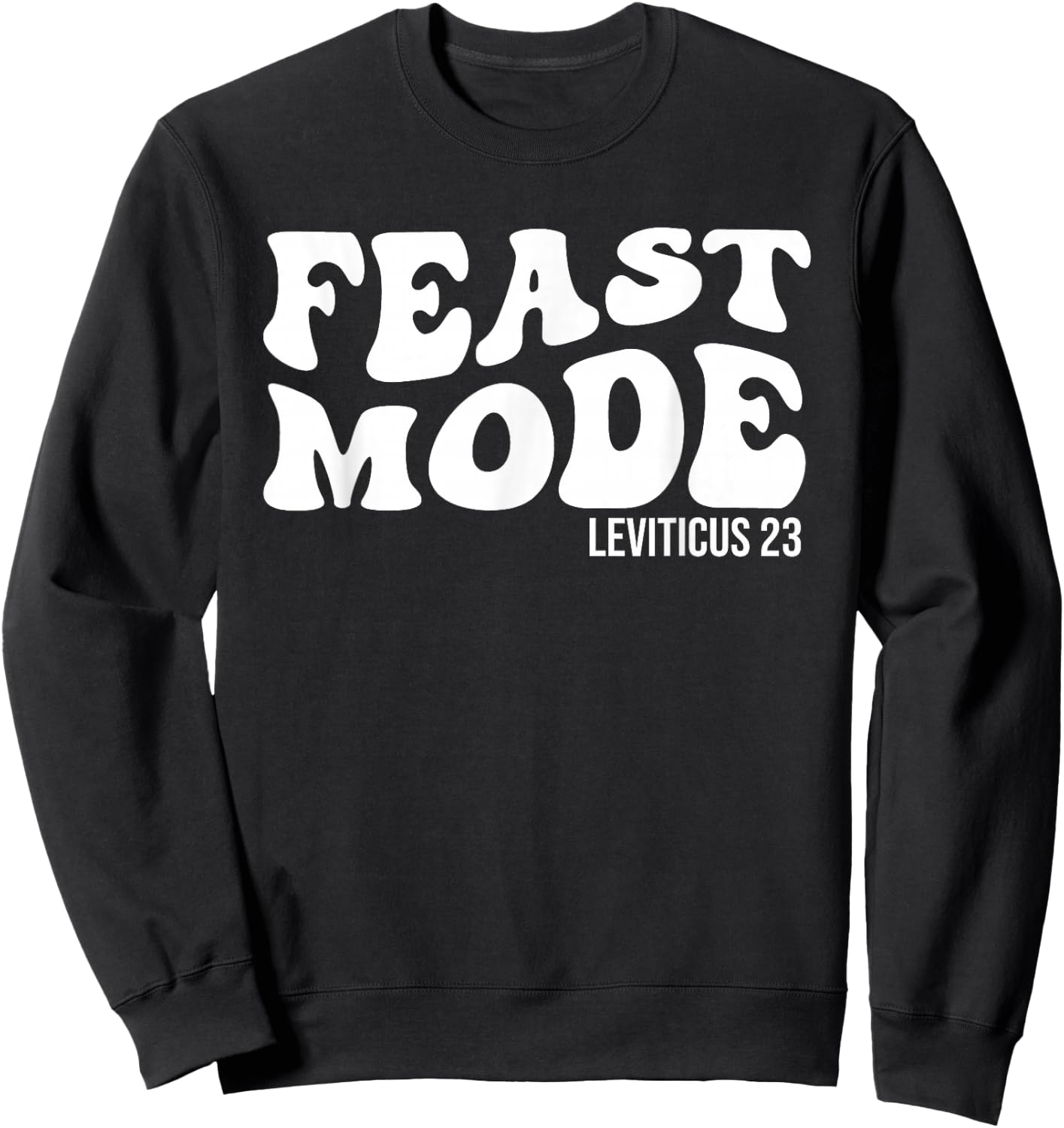 Feast Mode Leviticus 23 Feasts of the Lord Biblical Holidays Sweatshirt - Sweatshirt | Black